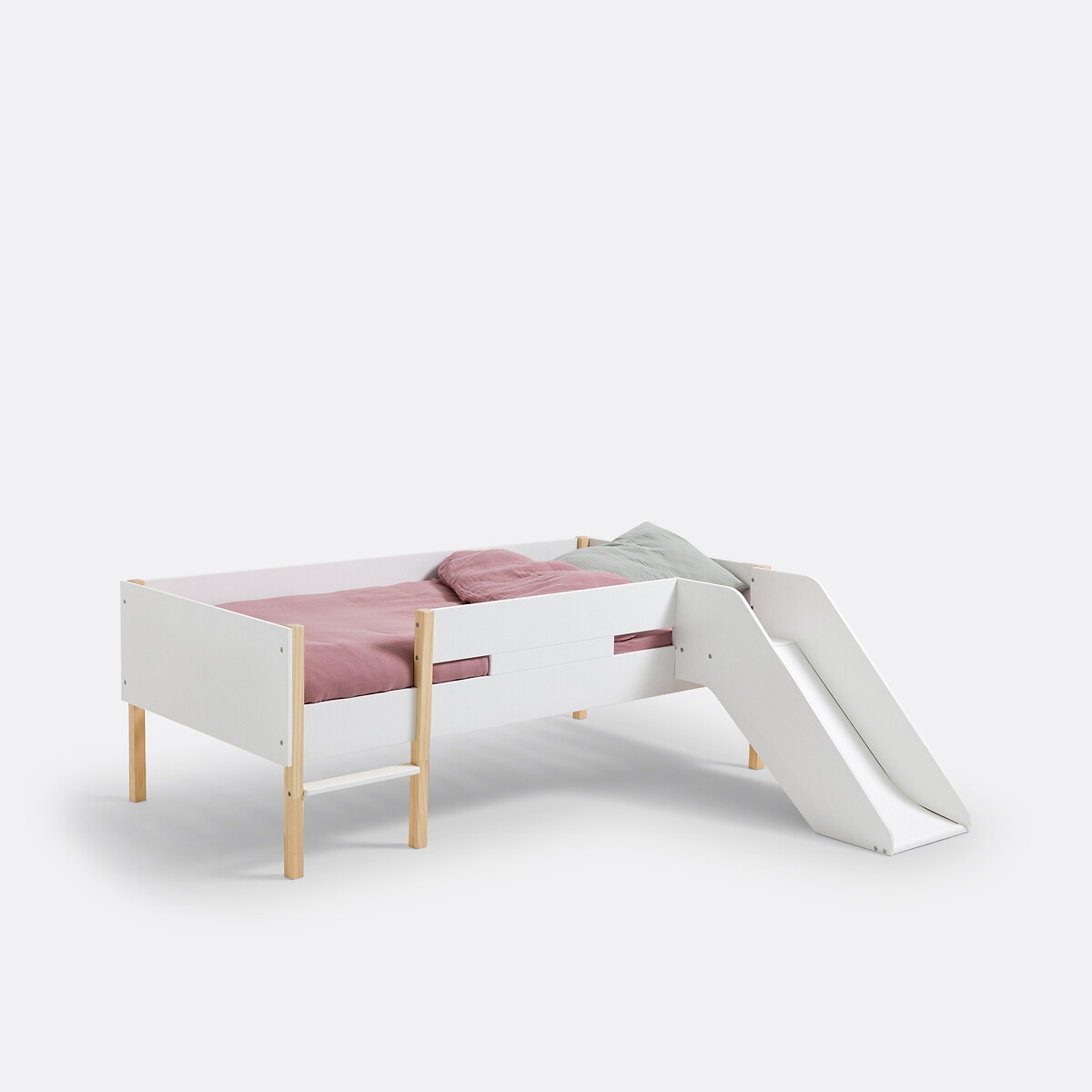 Caume Pine Mid-Height Slide Bed white, LA REDOUTE INTERIEURS