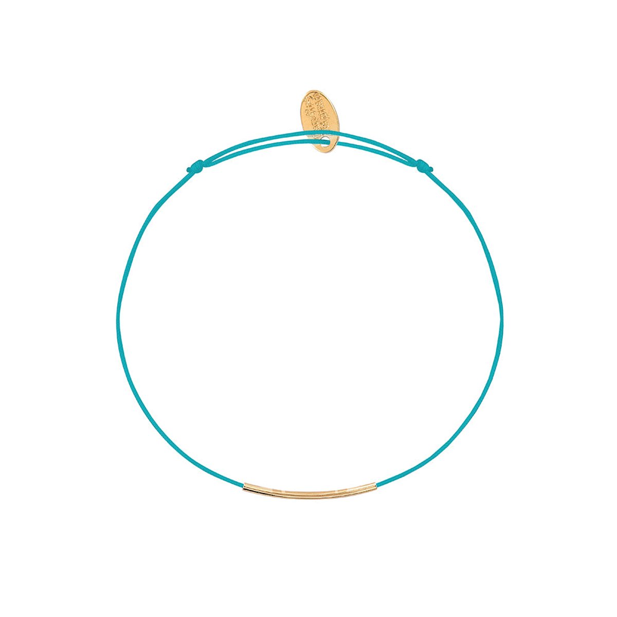 Cordon fineline turquoise doré, CAROLINE NAJMAN