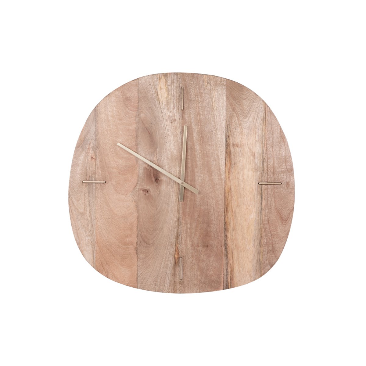 Horloge manguier 50x48 cm marron, TABLE PASSION