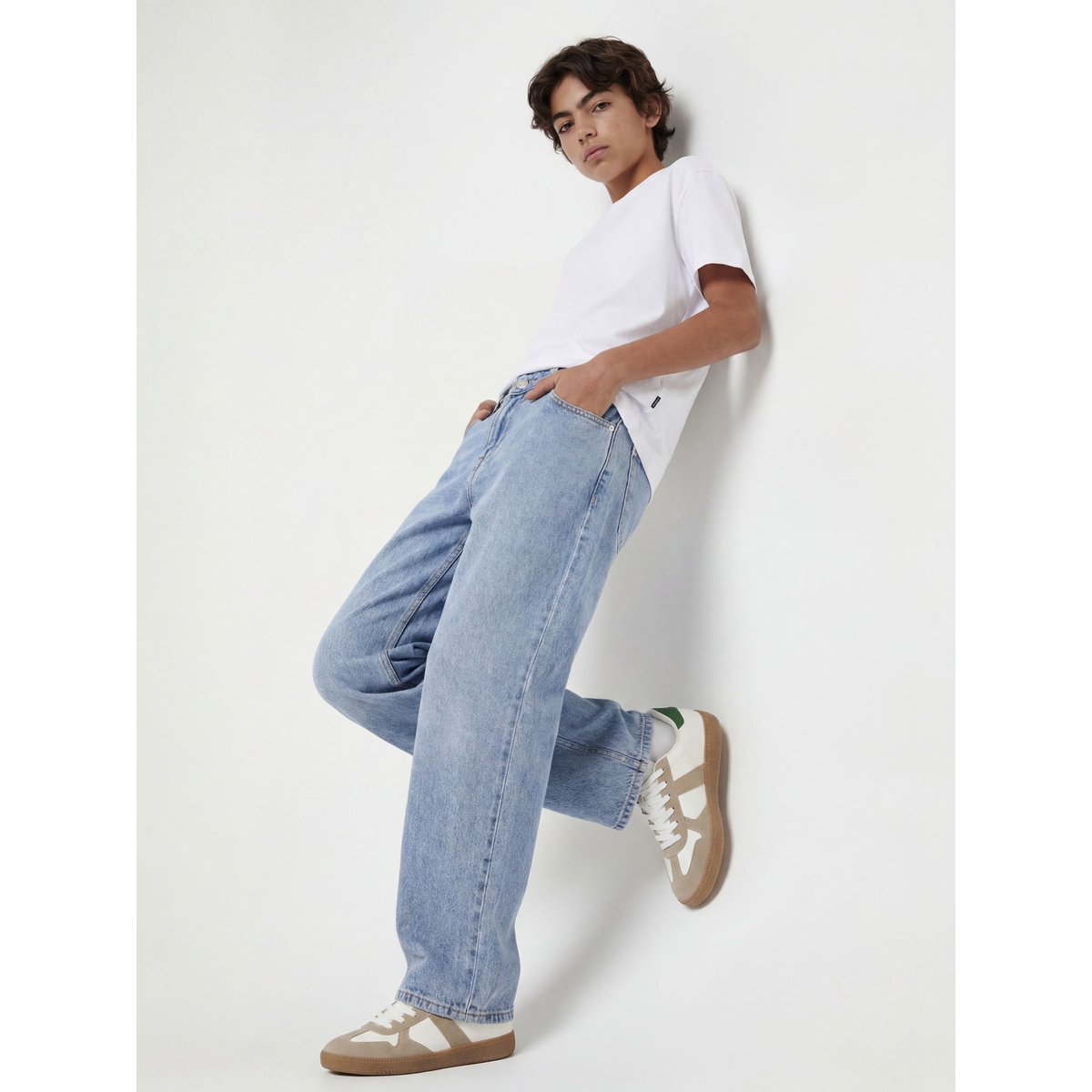 Jean forme baggy blue denim, JACK & JONES JUNIOR