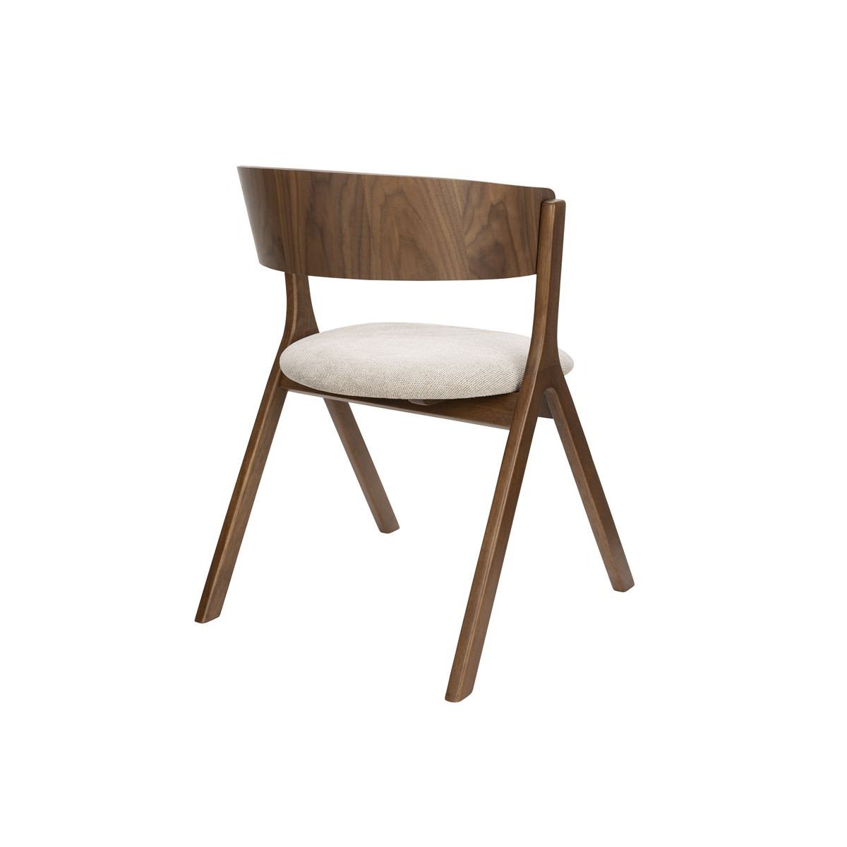Chaise design en tissu (lot de 2), BRESSO beige, DUTCHBONE