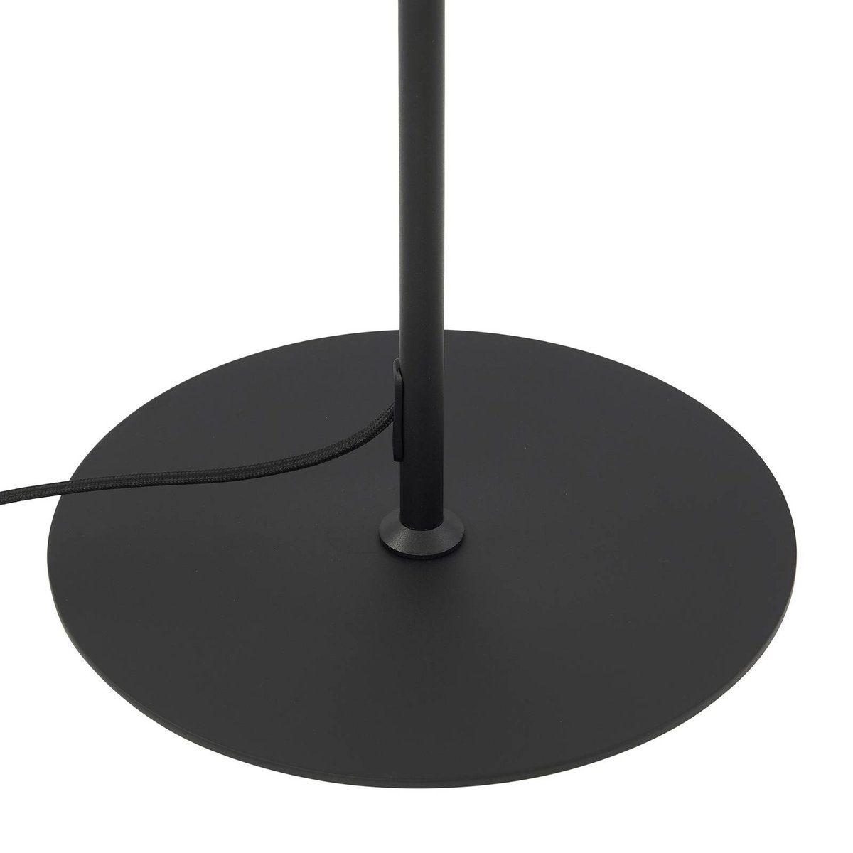Lampadaire en métal moderne, Edion noir, LINDBY