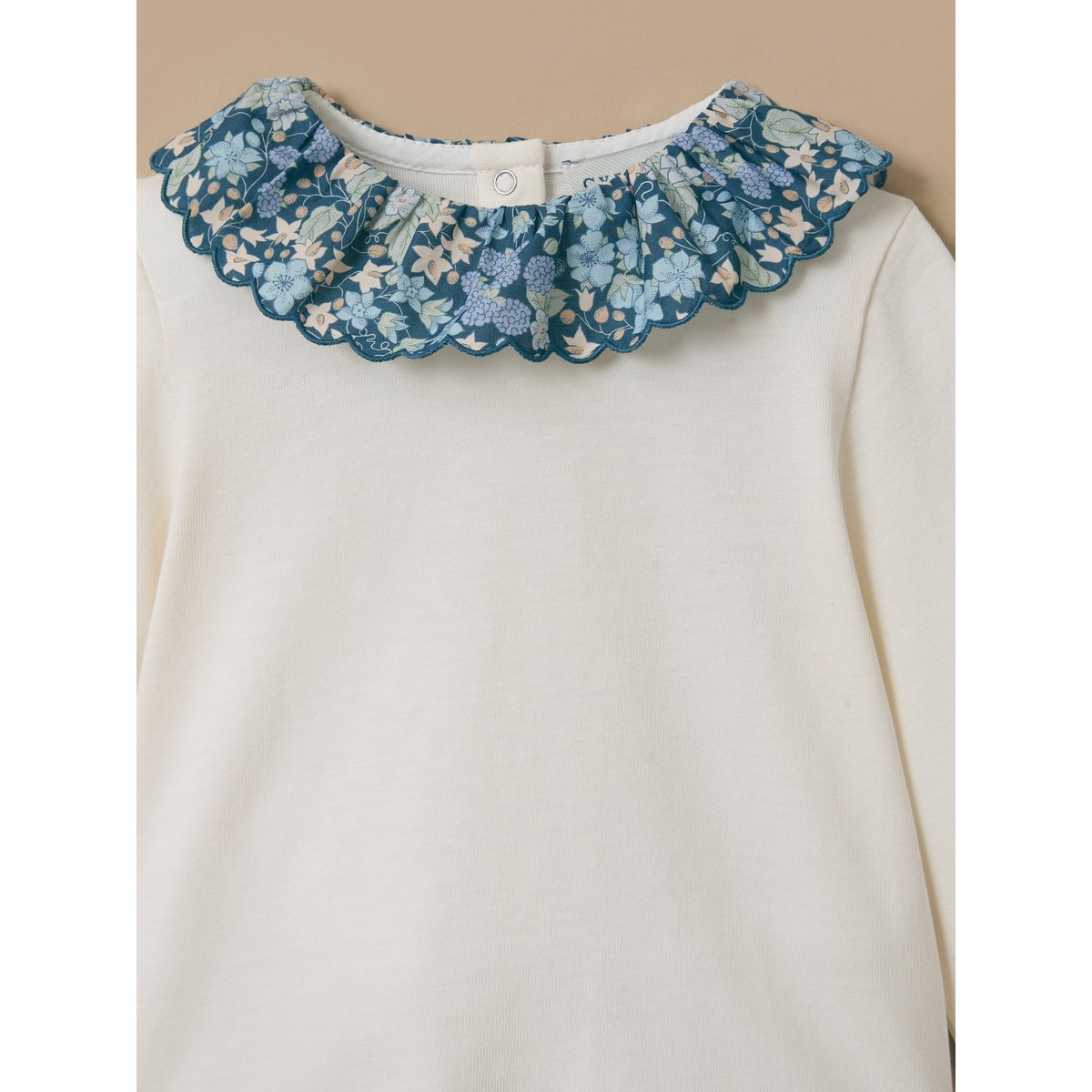 T-shirt col tissu Liberty liberty berry harvest, CYRILLUS