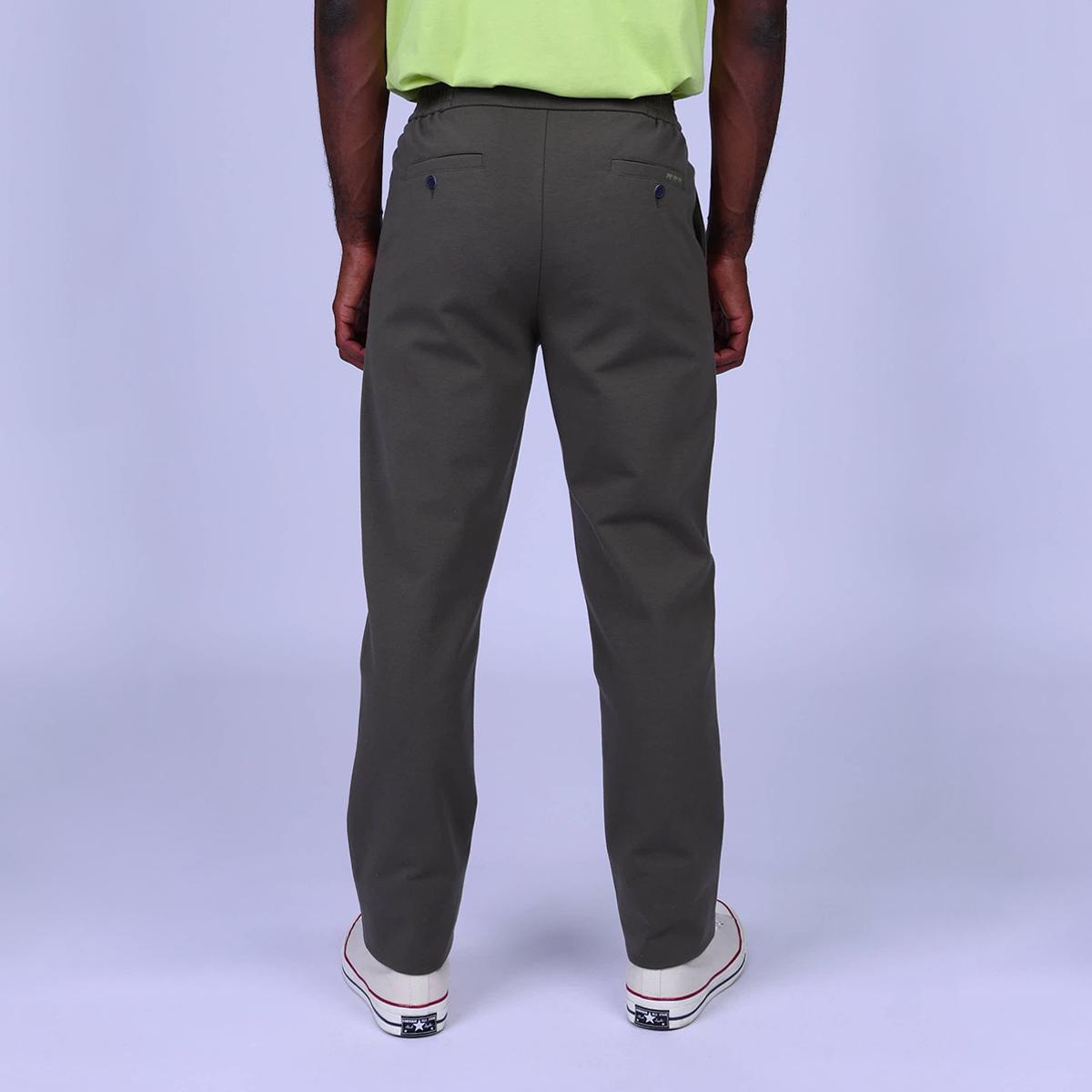 Chino maille kaki, MISE AU GREEN