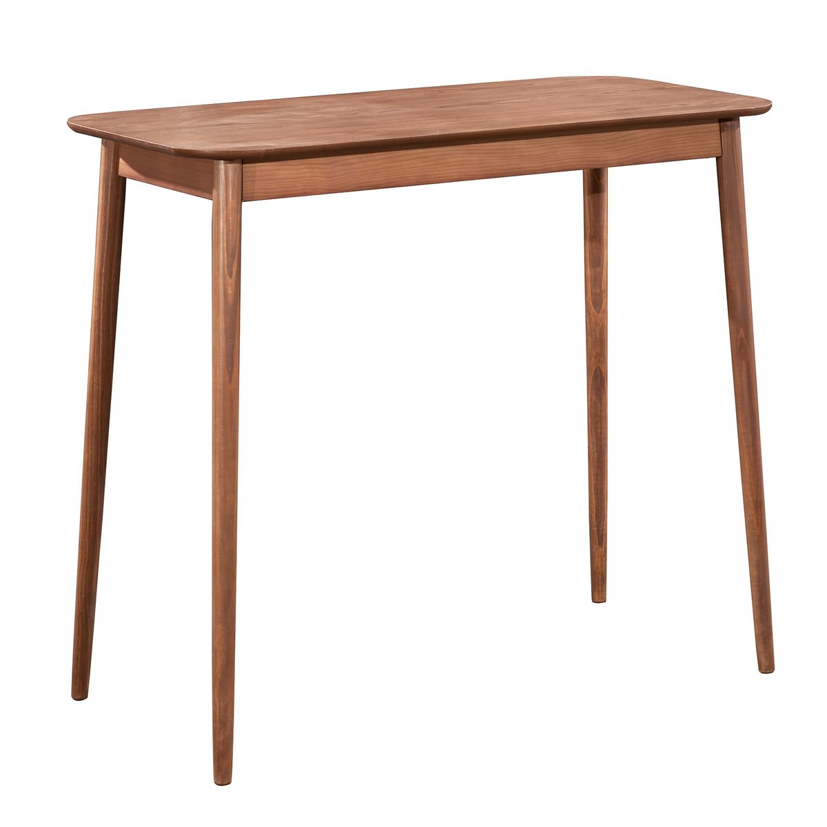Table de bar 4 personnes en bois finition noyer, TRADITION marron, NORDLYS