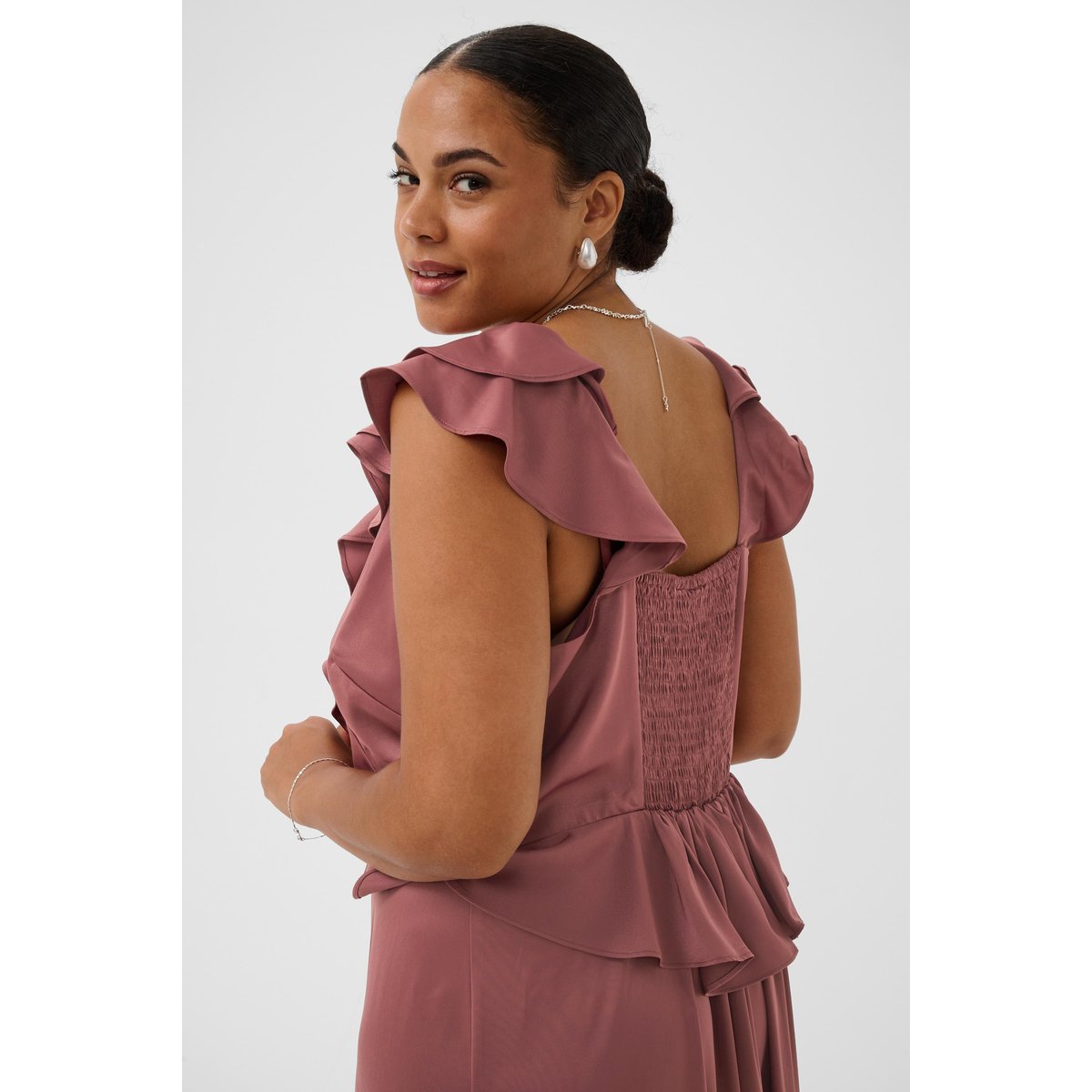 Robe rouge port, KAFFE CURVE