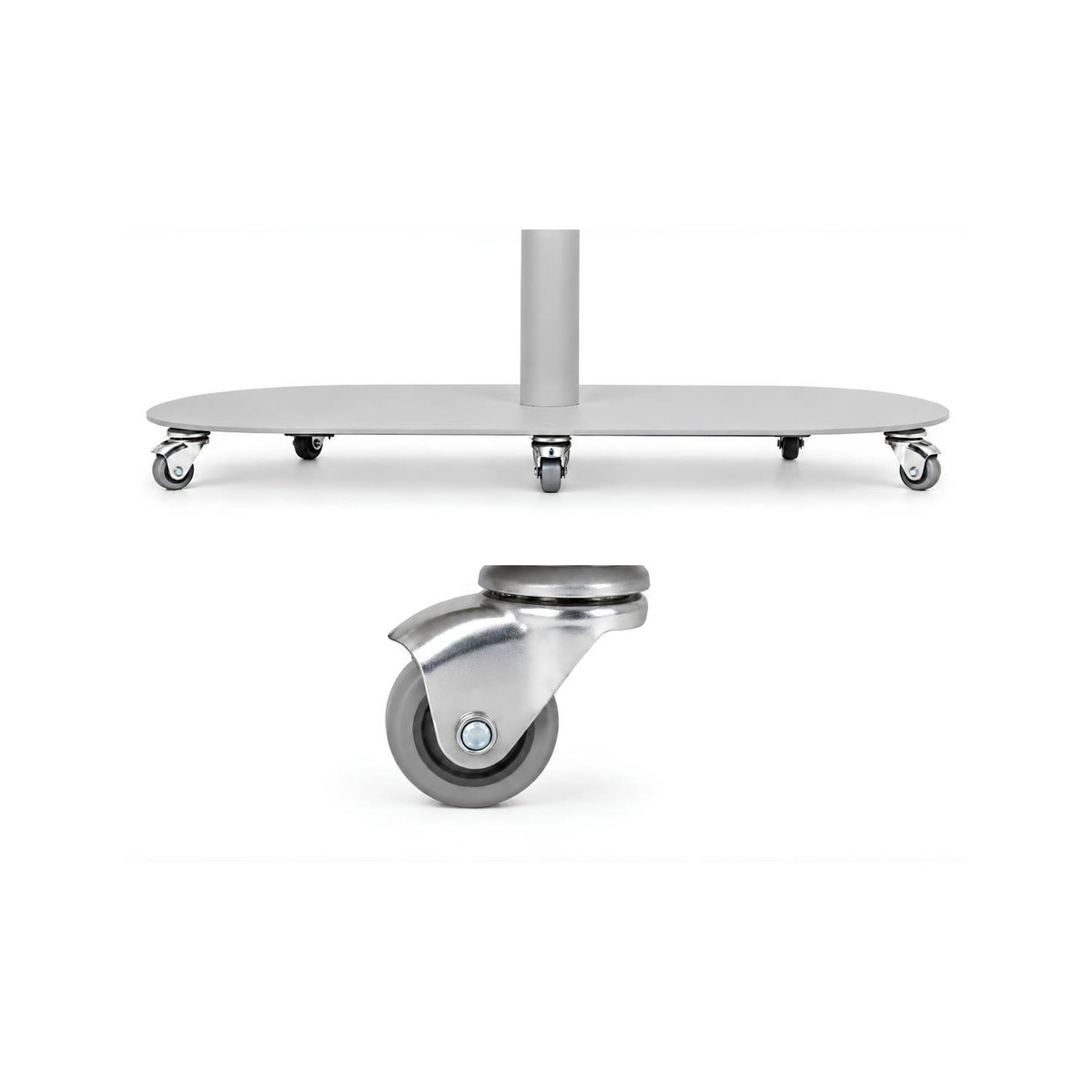 Support TV sur roulettes 27–65'', MOVI gris, DON HIERRO