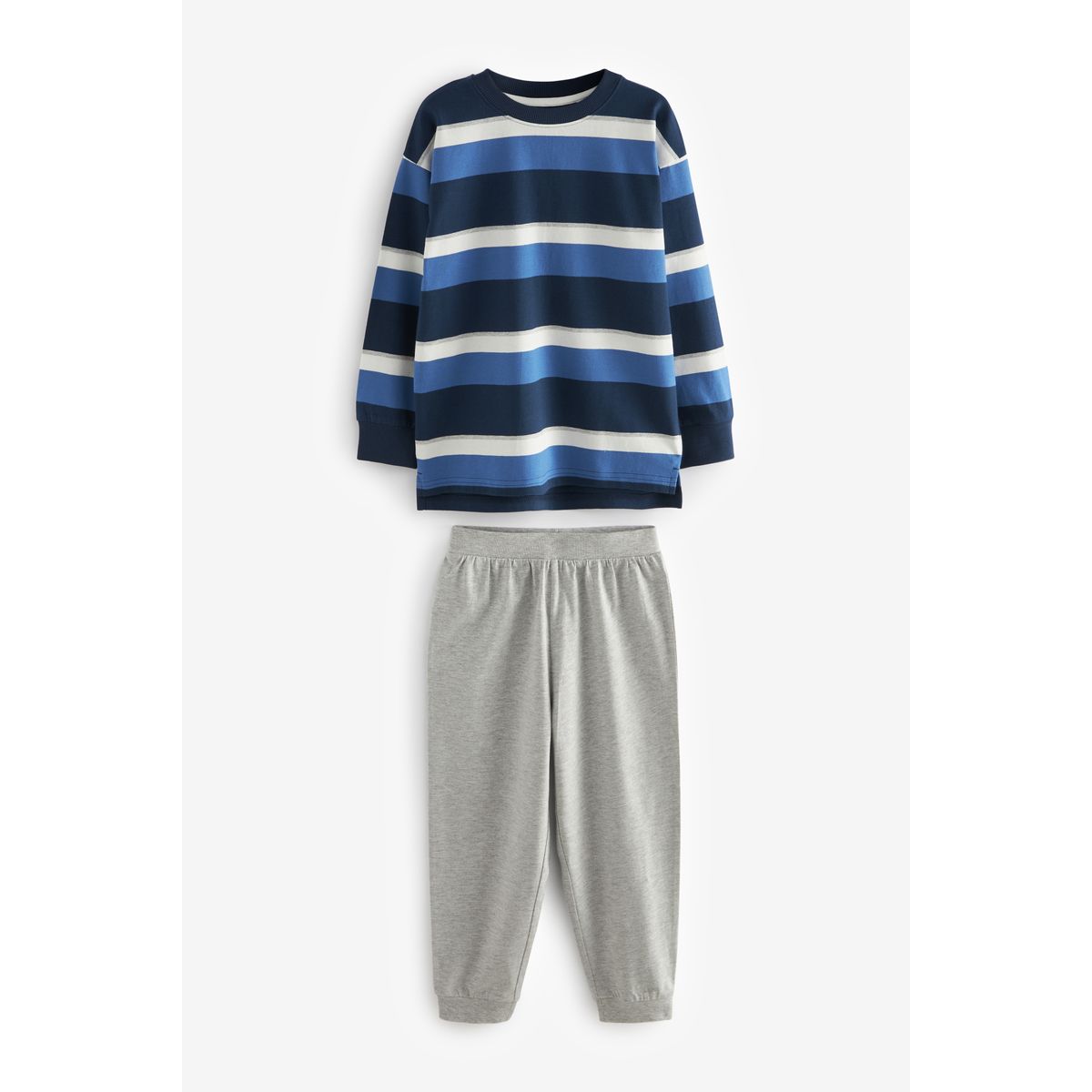 Pyjama à manches longues , lot de 3 bleu/marine/gris, NEXT