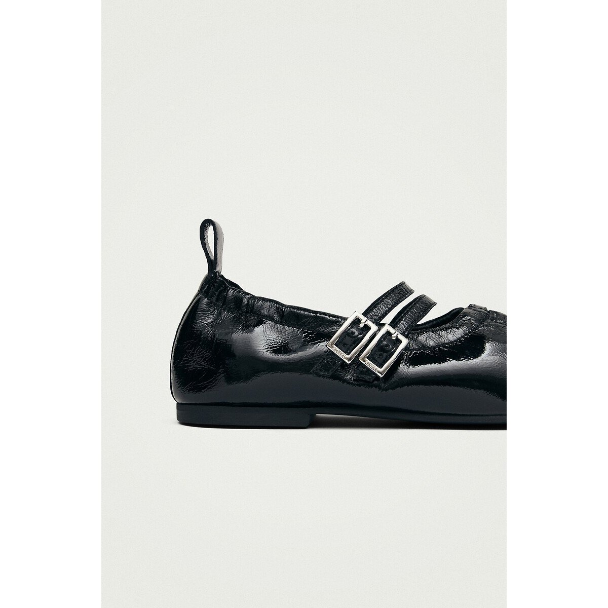 Anne Mary Jane Ballet Pumps in Leather black, ALOHAS