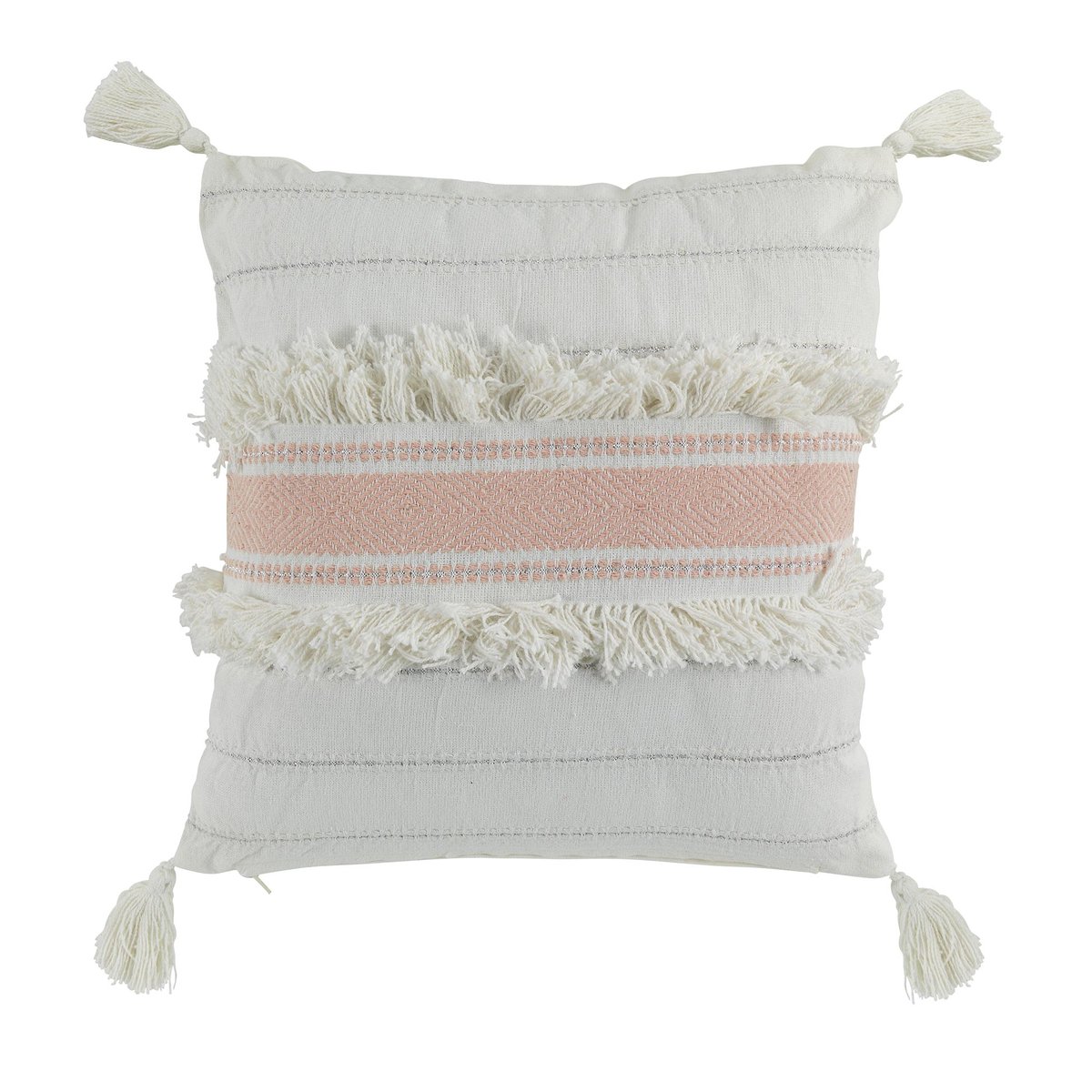 Coussin déhoussable Collection Indira rose, EDEN