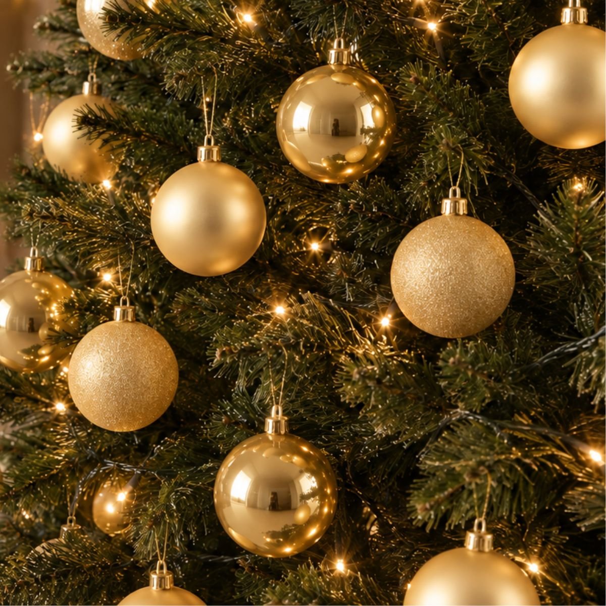 Boule de Noël or, MICA DECORATIONS