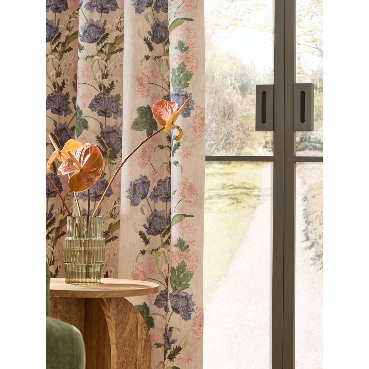 Rideaux doublés aspect lin kew collection naturel, NEXT