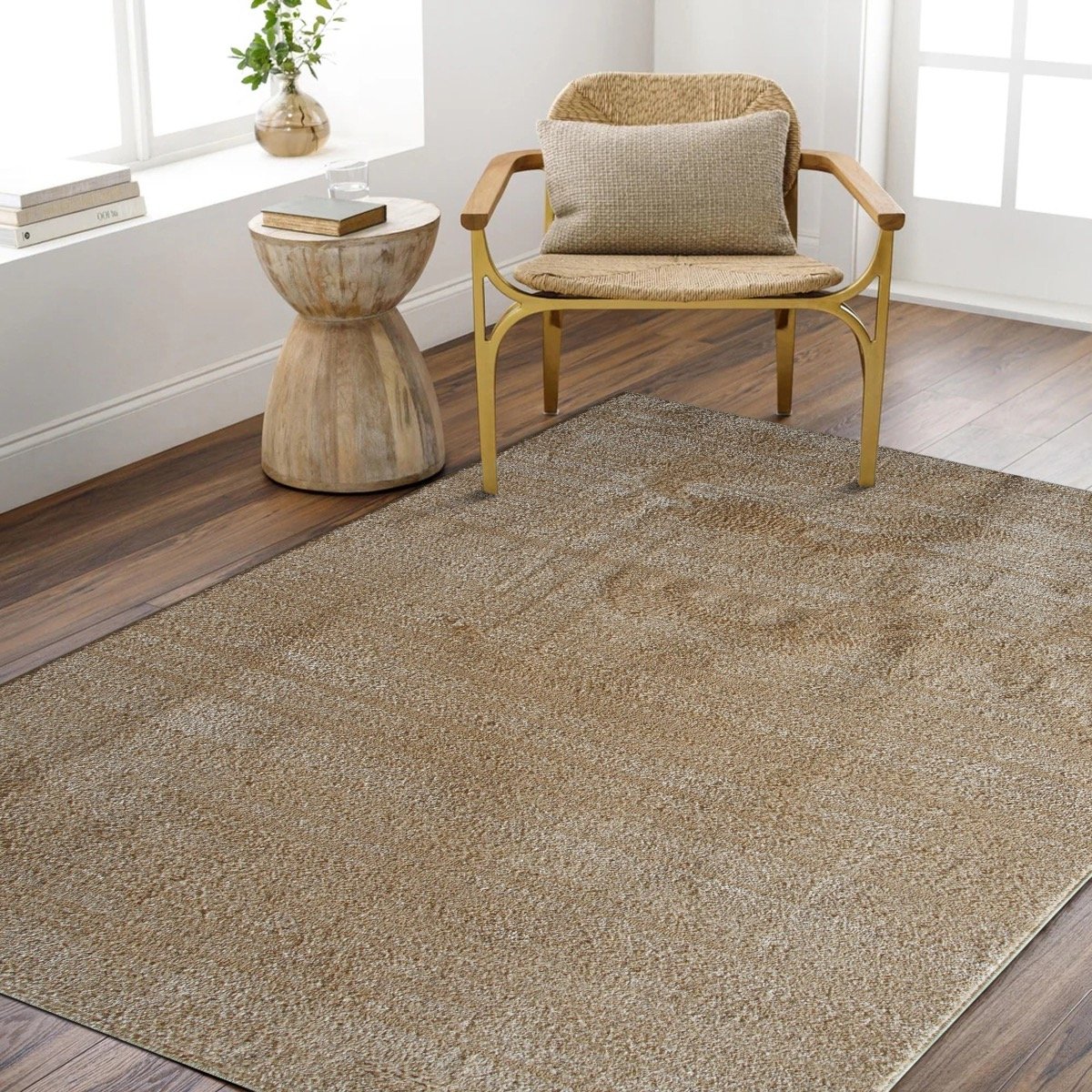 Tapis salon contemporain HORIZON UNI or, THE DECO FACTORY