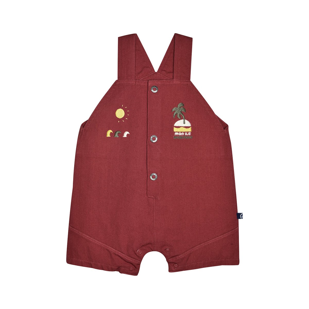 Tshirt salopette noha court bebe rouge, SUCRE D'ORGE