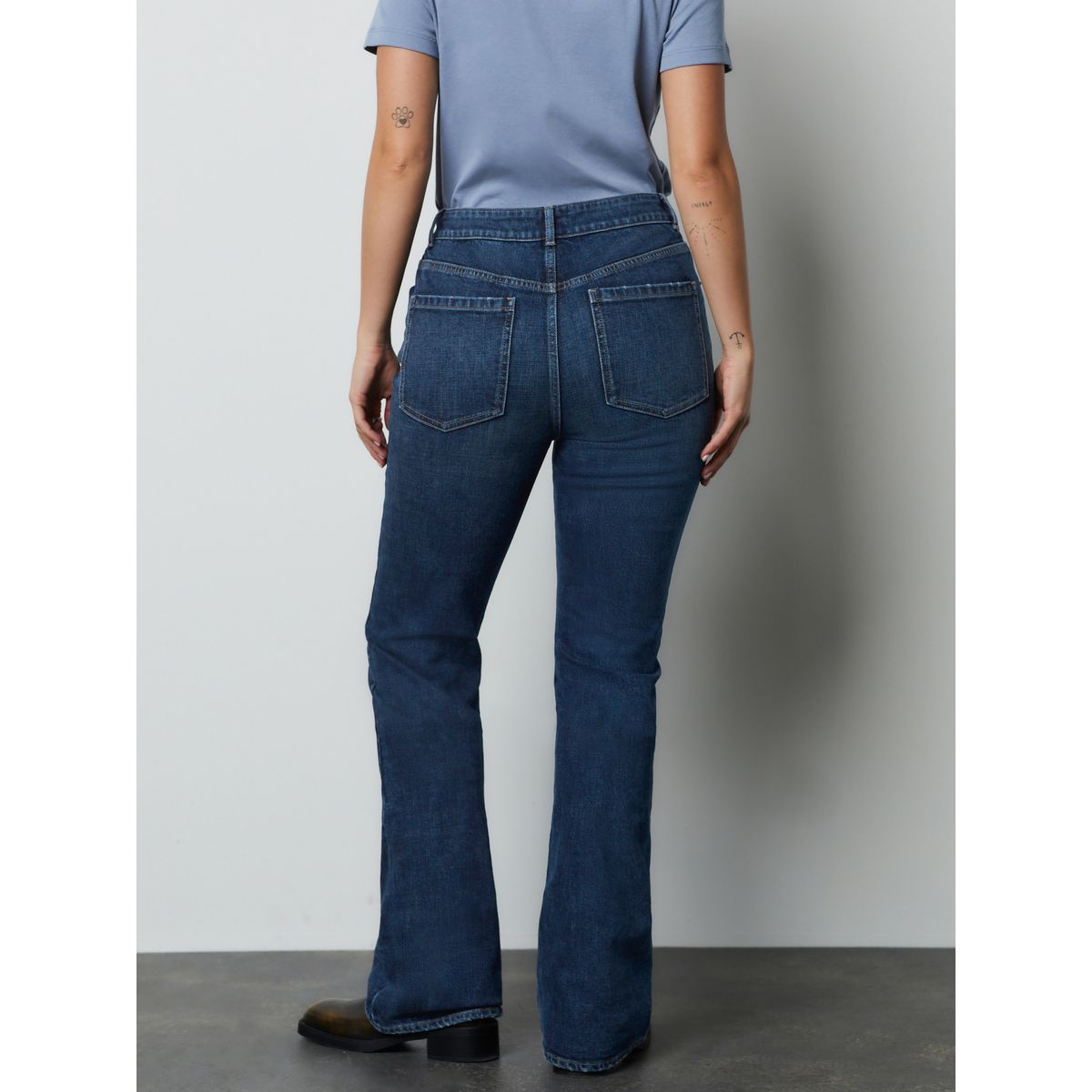 Jean bootcut authentique à taille mi-haute jean bleu foncé, NEXT