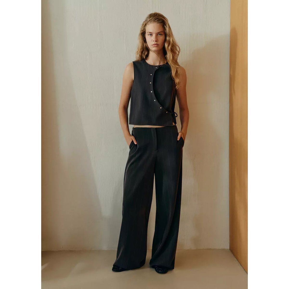 VEST NOCHEC gris, MANGO TEEN