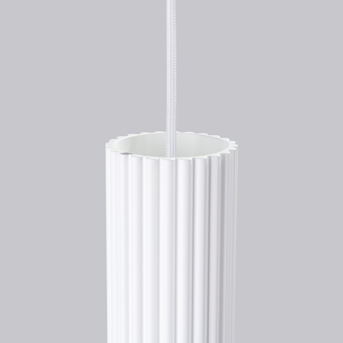 Suspension Aluminium Blanc GU10 1 Karbon blanc, EDEN