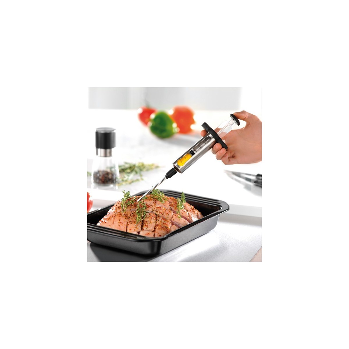 Seringue à marinade BBQ argent, GEFU