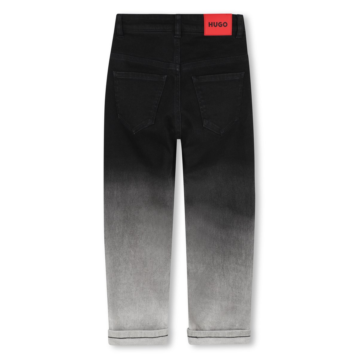 Pantalon en denim denim black lave, HUGO KIDSWEAR
