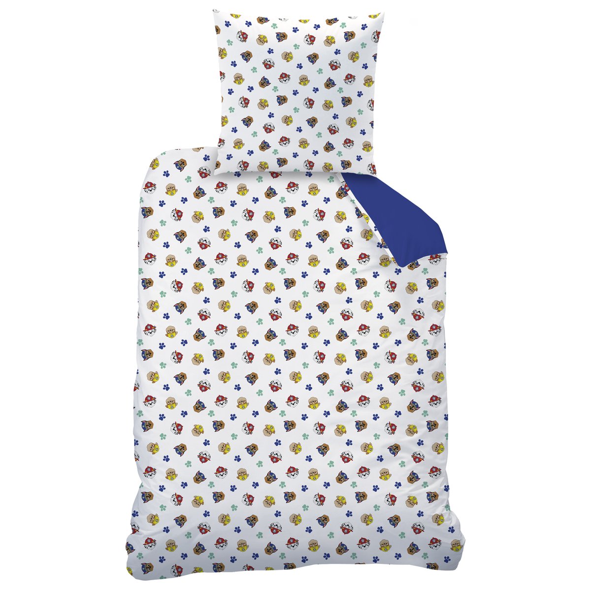Parure de lit imprimée 100% coton, PATOU bleu, PAT PATROUILLE