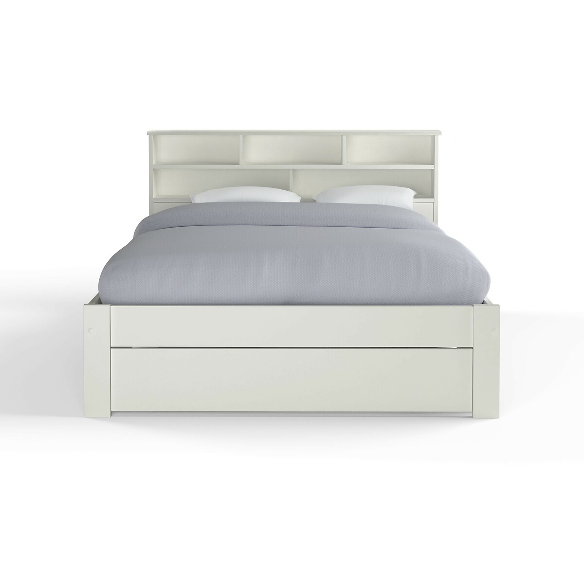 Bett aus massiver Kiefer und MDF, mit Nikko-Bettkasten weiss, LA REDOUTE INTERIEURS