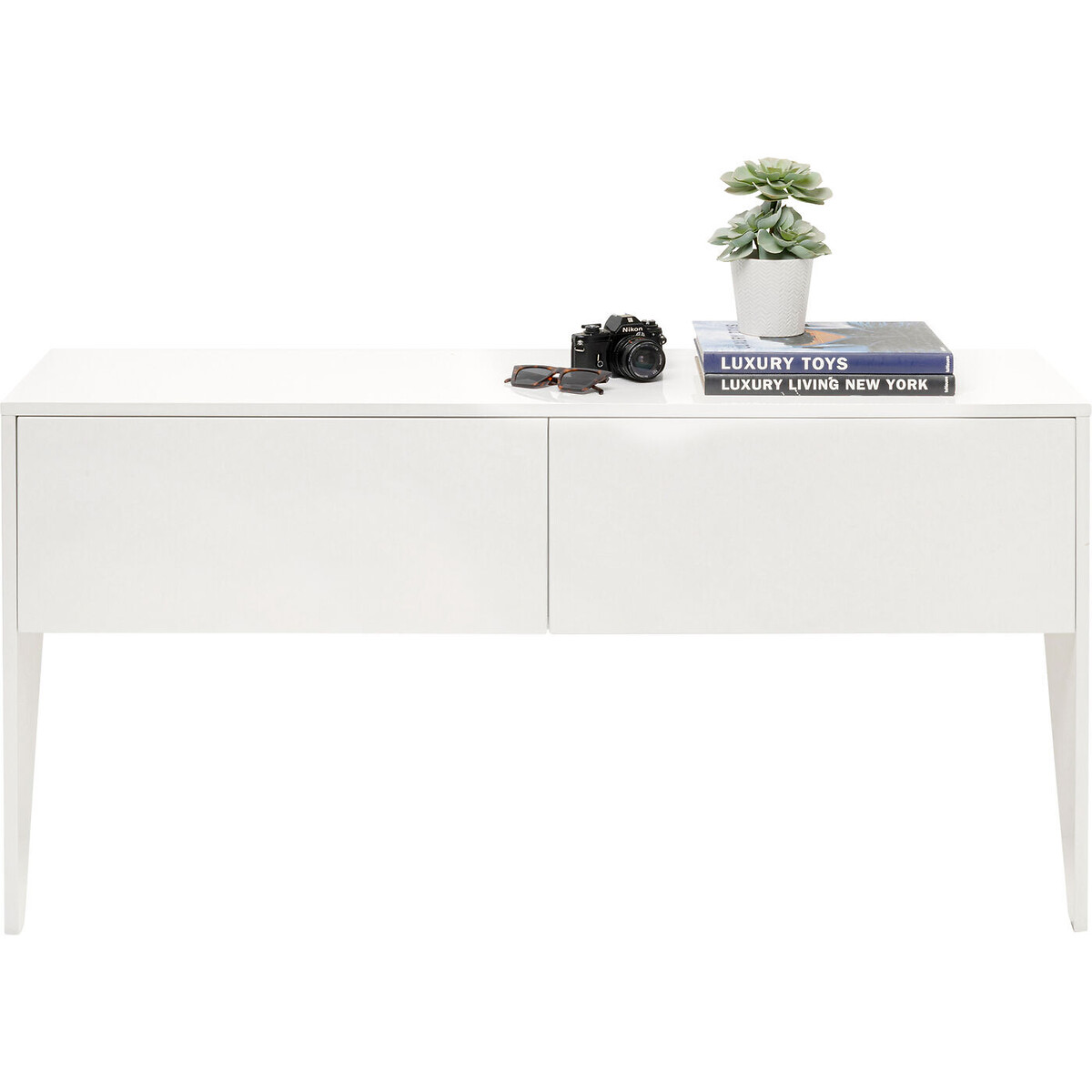 Console High Heel 140cm noir blanc, KARE DESIGN