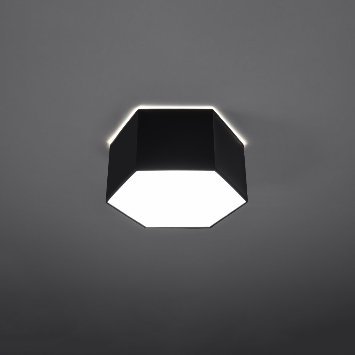 Plafonnier PVC Noir E27 2 Sunde 15 noir, EDEN