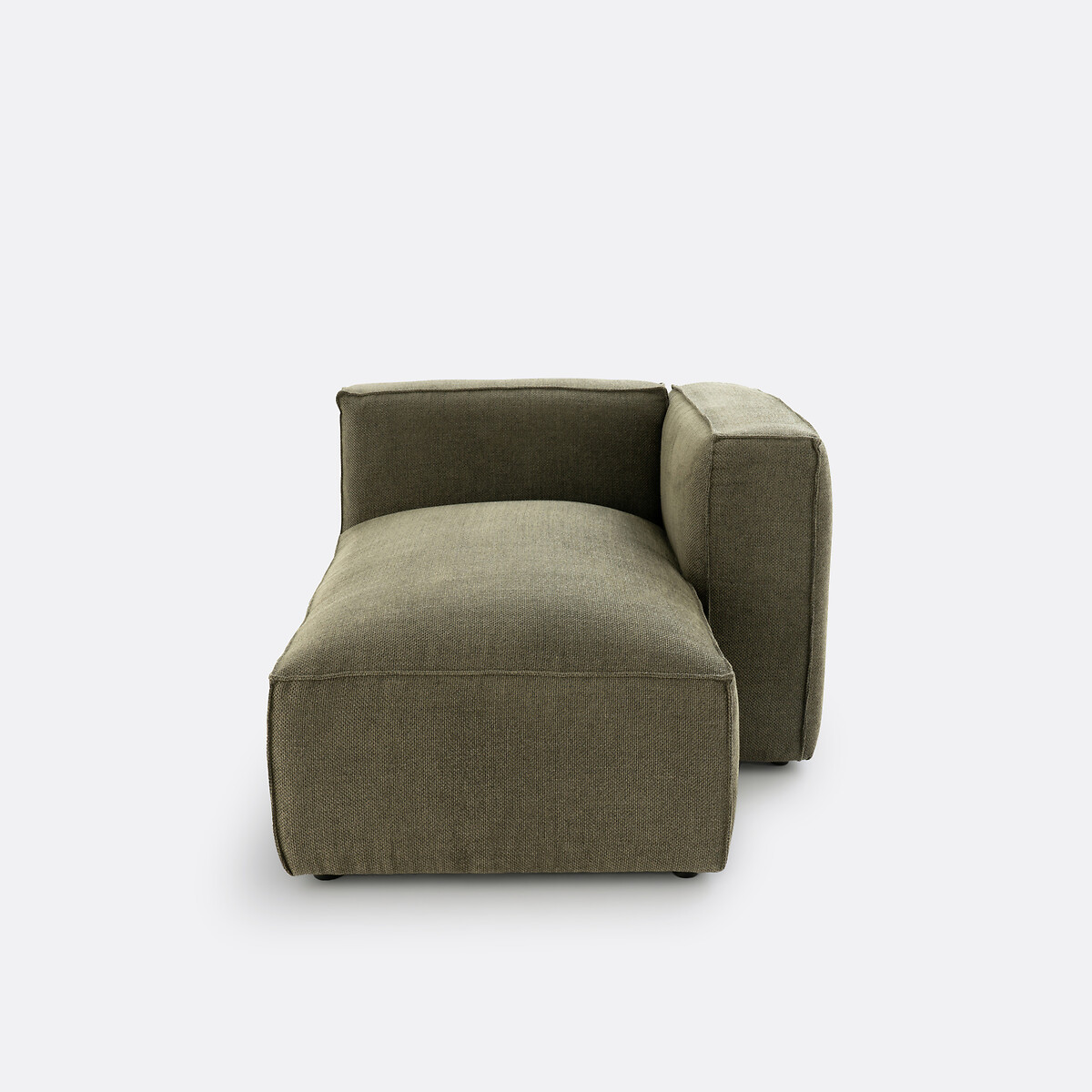 Elément méridienne pour canapé modulable, en tissu texturé, SEVEN vert, LA REDOUTE INTERIEURS