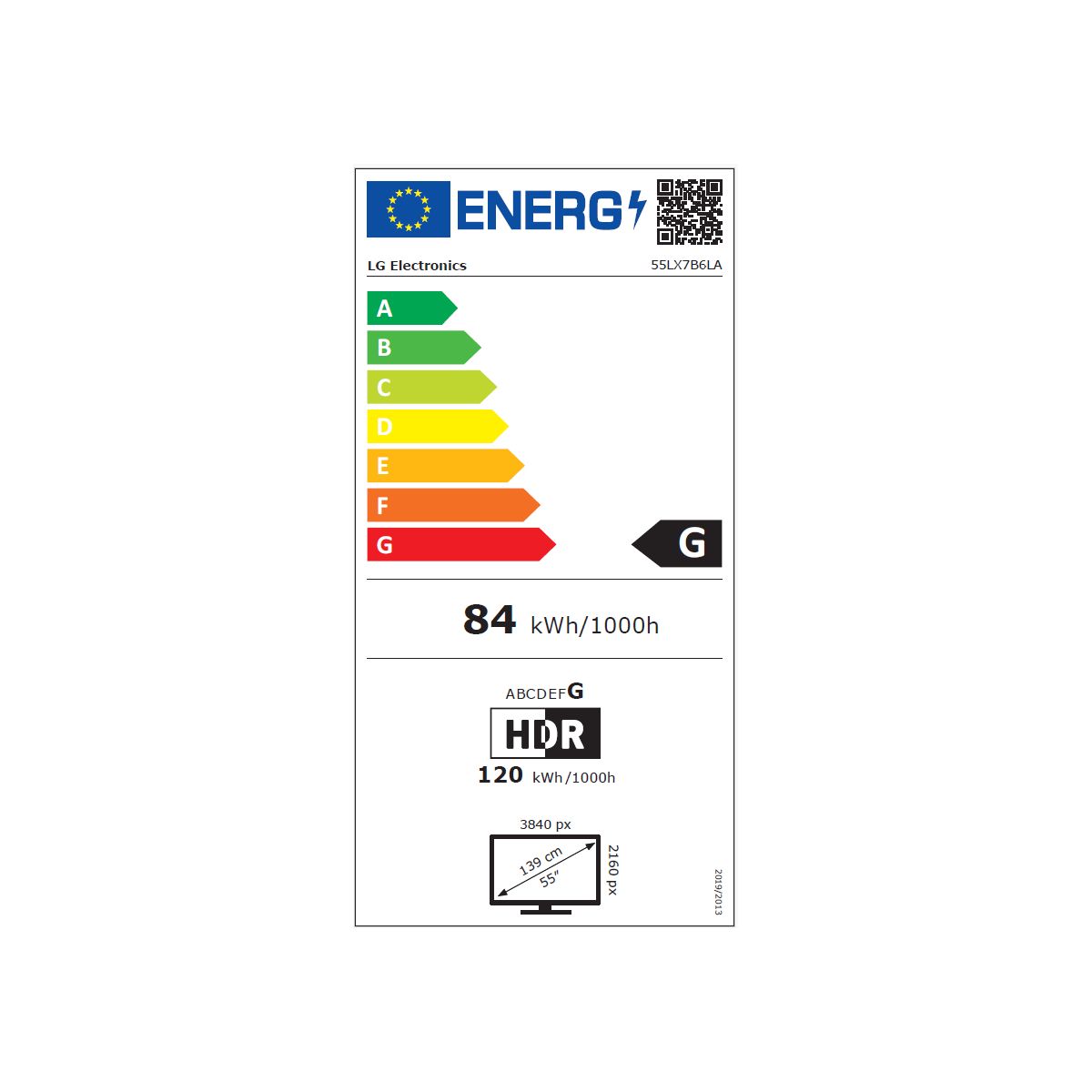 TV Mini LED Gallery 55LX7B6LA (2026) 55" (139 cm) couleur unique, LG