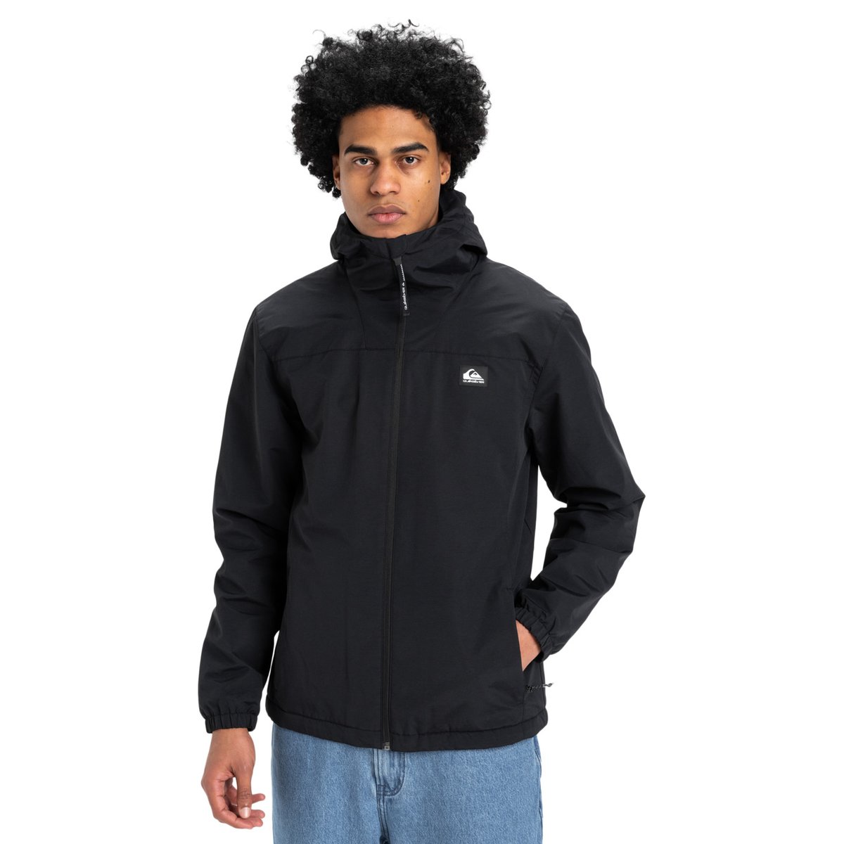 Veste imperméable à capuche OVERCAST 3K WARM noir black, QUIKSILVER