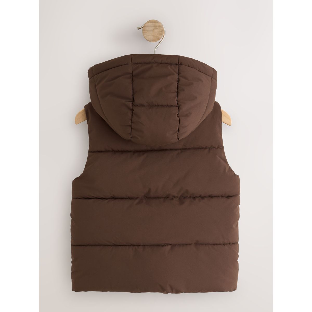 Veste sans manches à capuche marron, NEXT