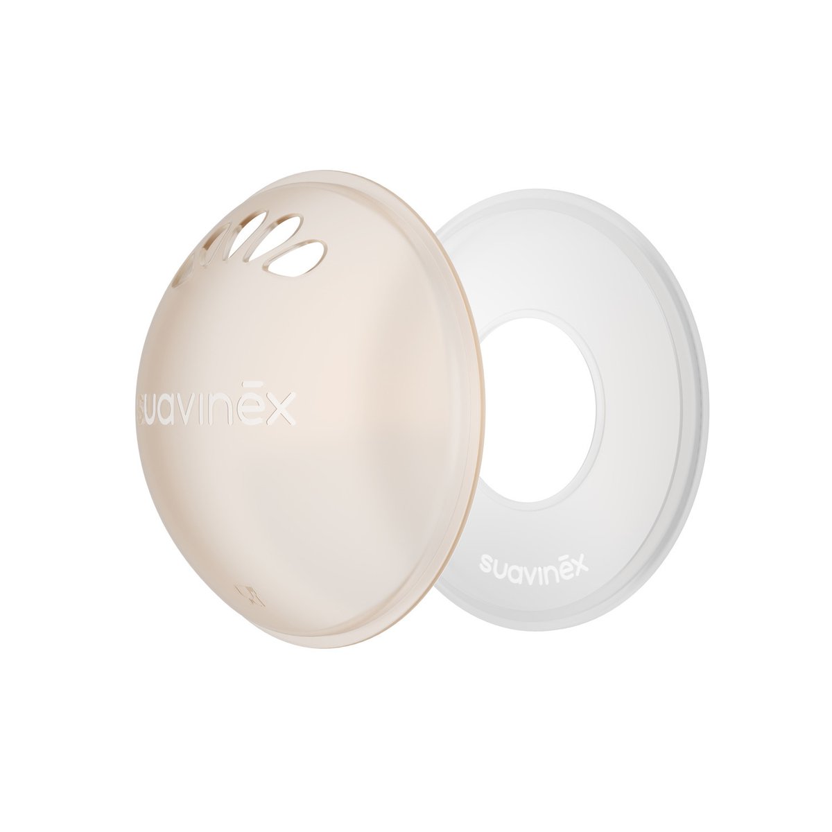 Set 2 coupelles recueille-lait + 2 coupelles protectrices chair, SUAVINEX