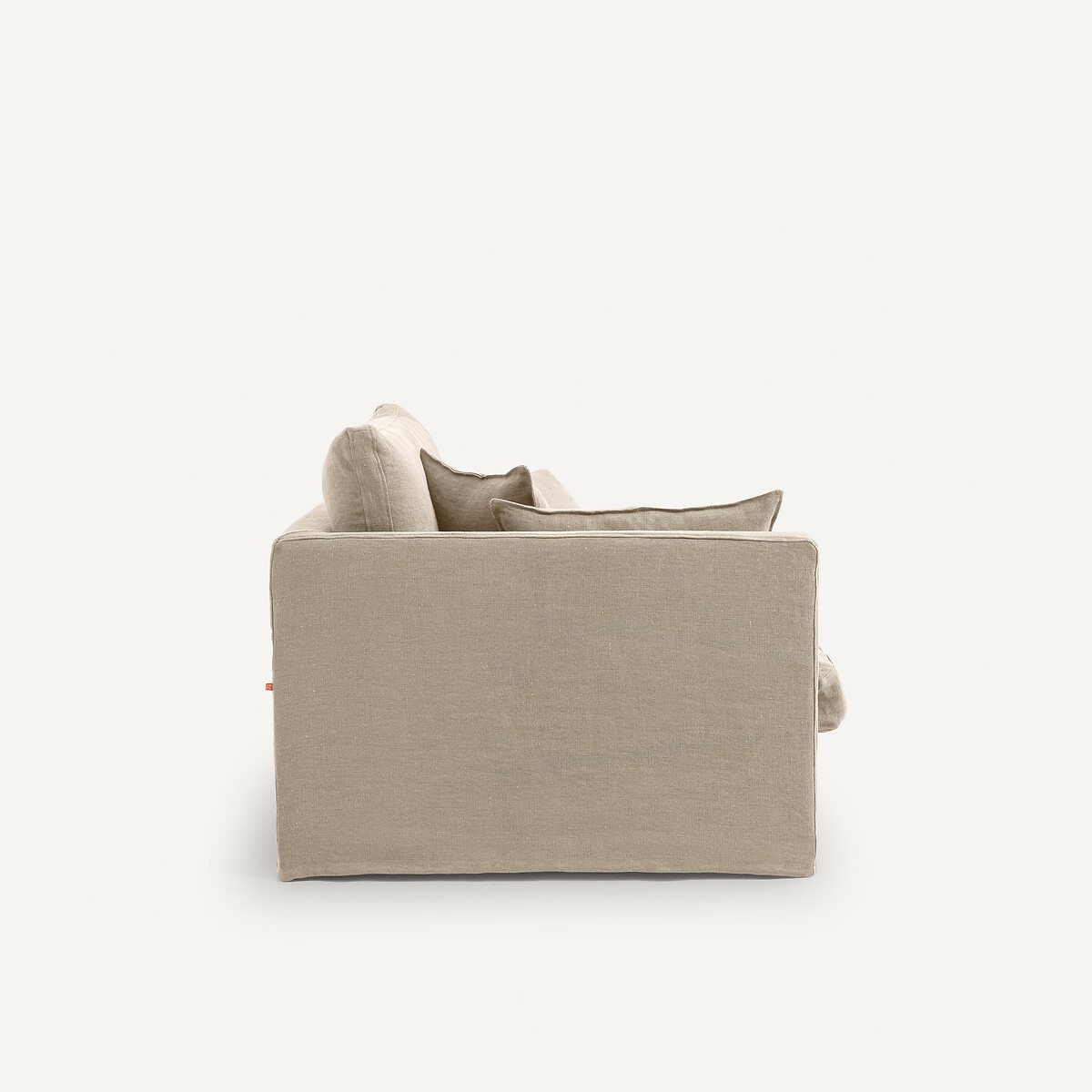 Canapé 2 places, en lin épais stonewashed, NÉO KINKAJOU naturel, AM.PM