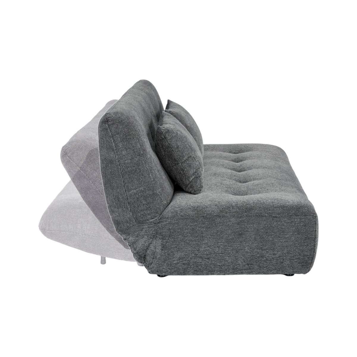 Banquette convertible tissu chenille 3 places KLIK gris, SWEEEK