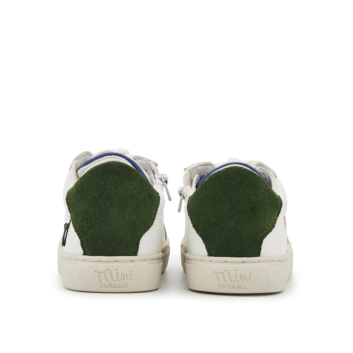 Baskets Enfant En Cuir Mini Simone Monsieur Madame Costaud blanc, BONS BAISERS