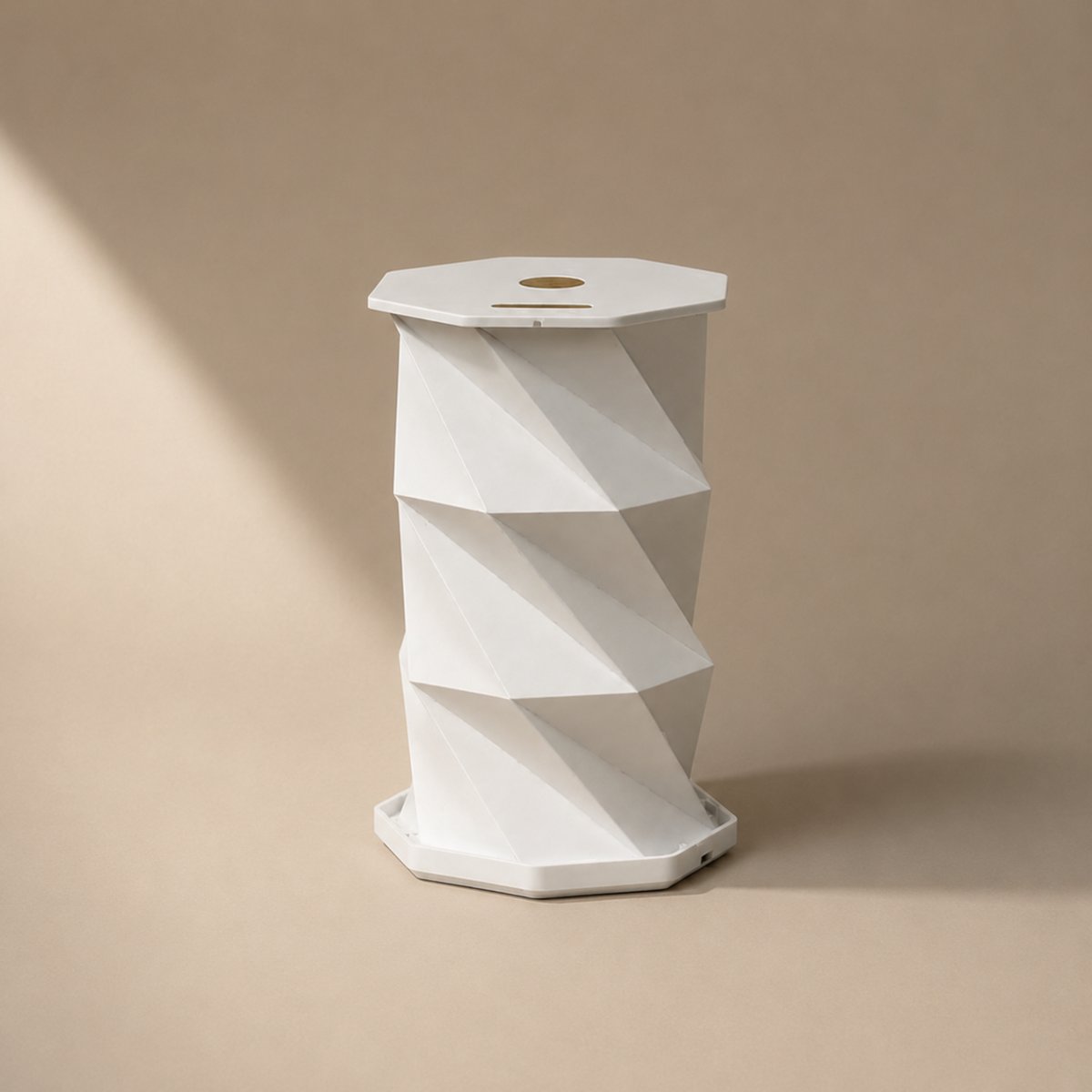 Lampe à poser en papier  - KAMI blanc, MAISON PAVANE