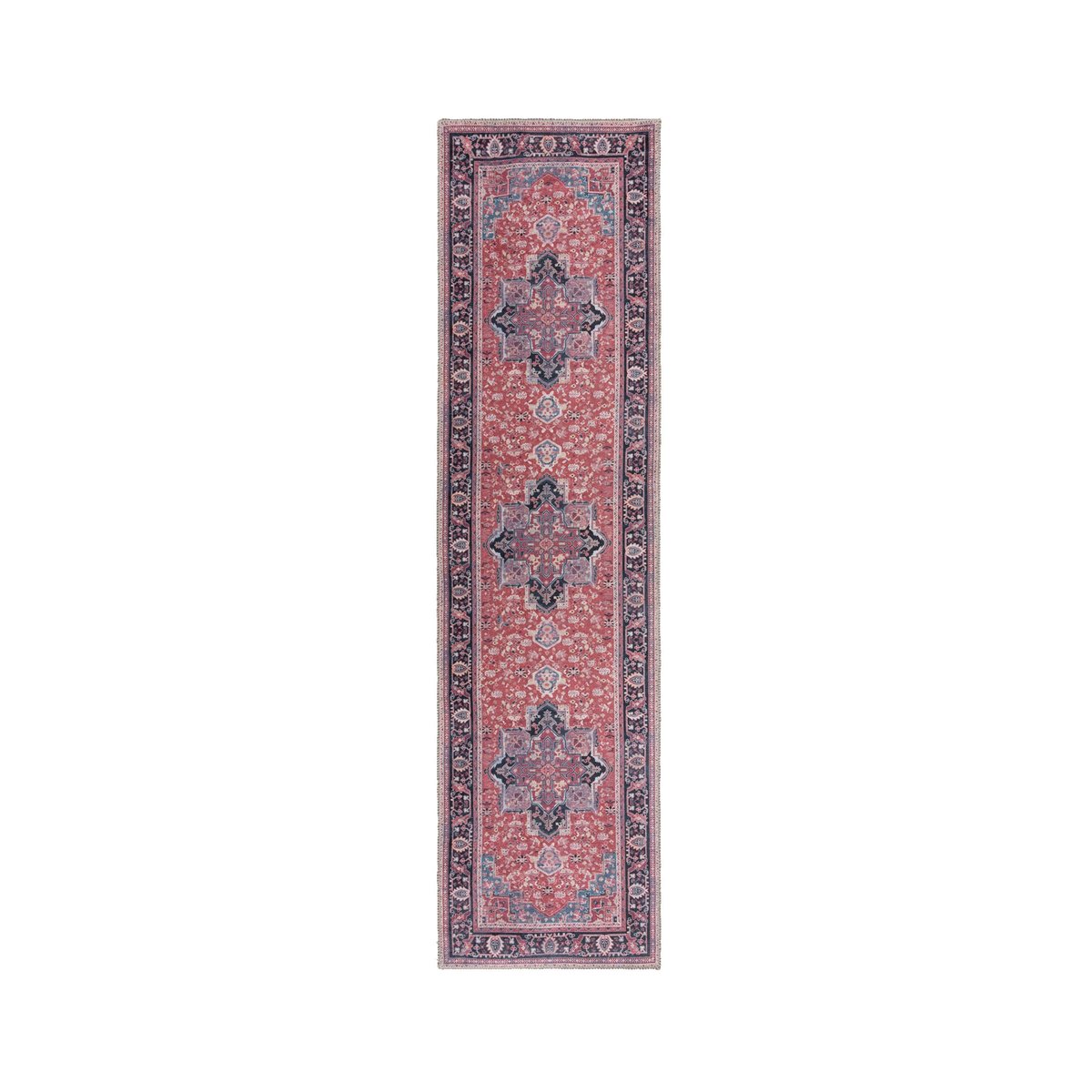 Tapis lavable de couloir WINDSOR rouge, FLAIR RUGS