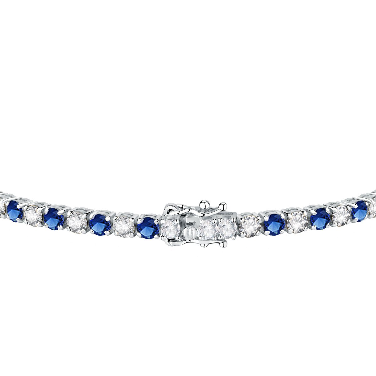 Bracelet B-TENNIS blue,silver, BLUESPIRIT