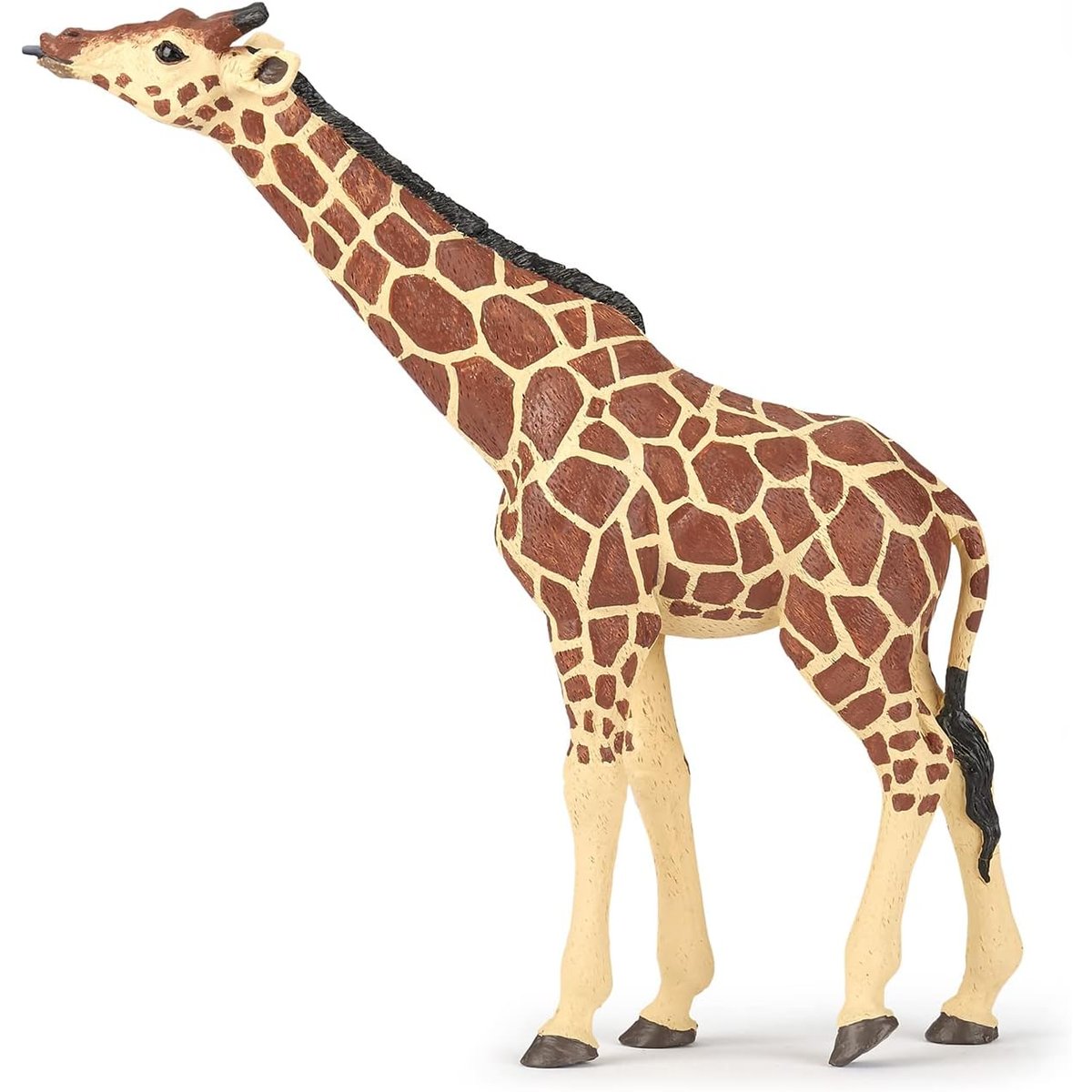 Figurine Girafe tête levée marron, PAPO
