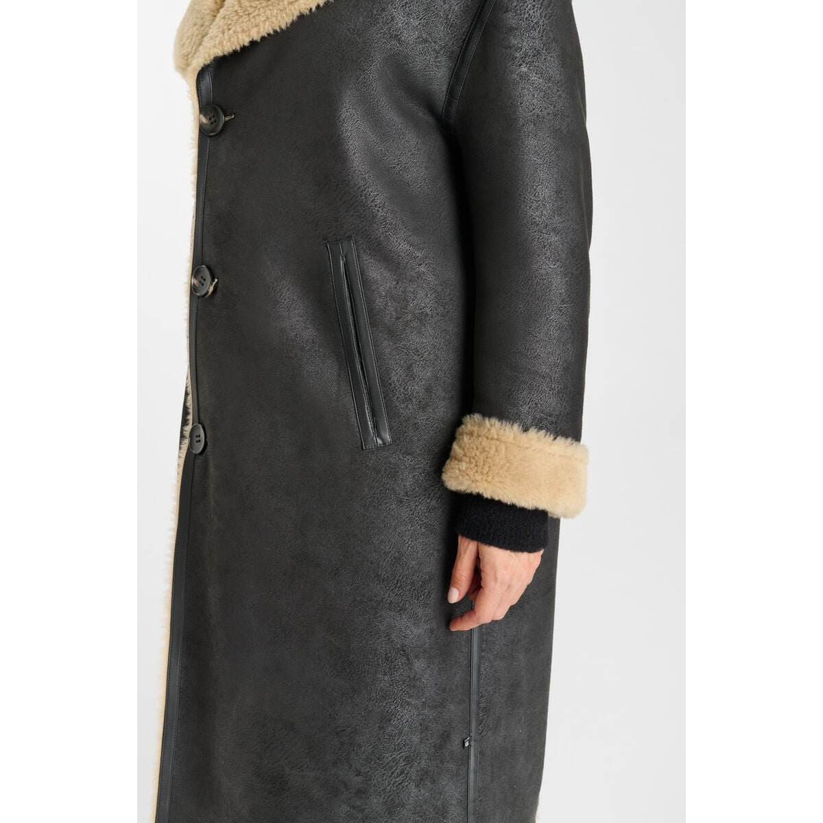 Manteau OXANA black, LE TEMPS DES CERISES