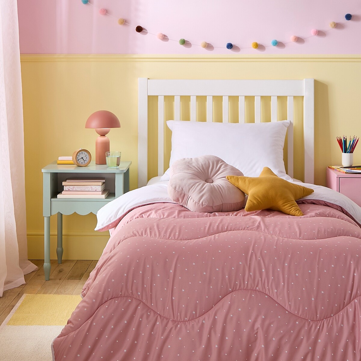 10.5 Tog Coverless Duvet Set Starry Night pink, NIGHT LARK