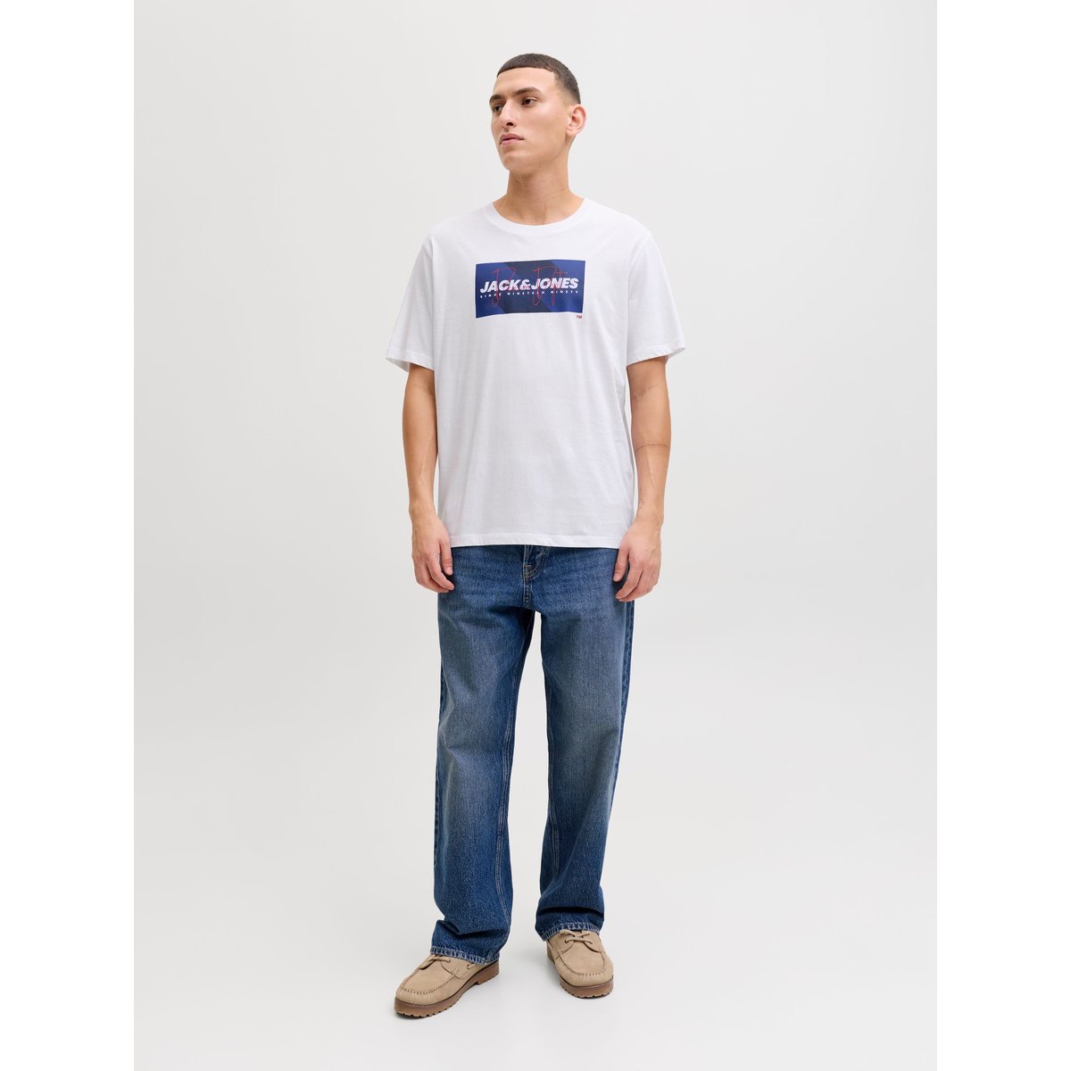 T-Shirt bright white, JACK & JONES