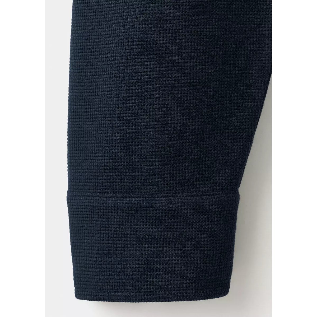 Pull-over polo maille structure bleu marine, MANGO MAN