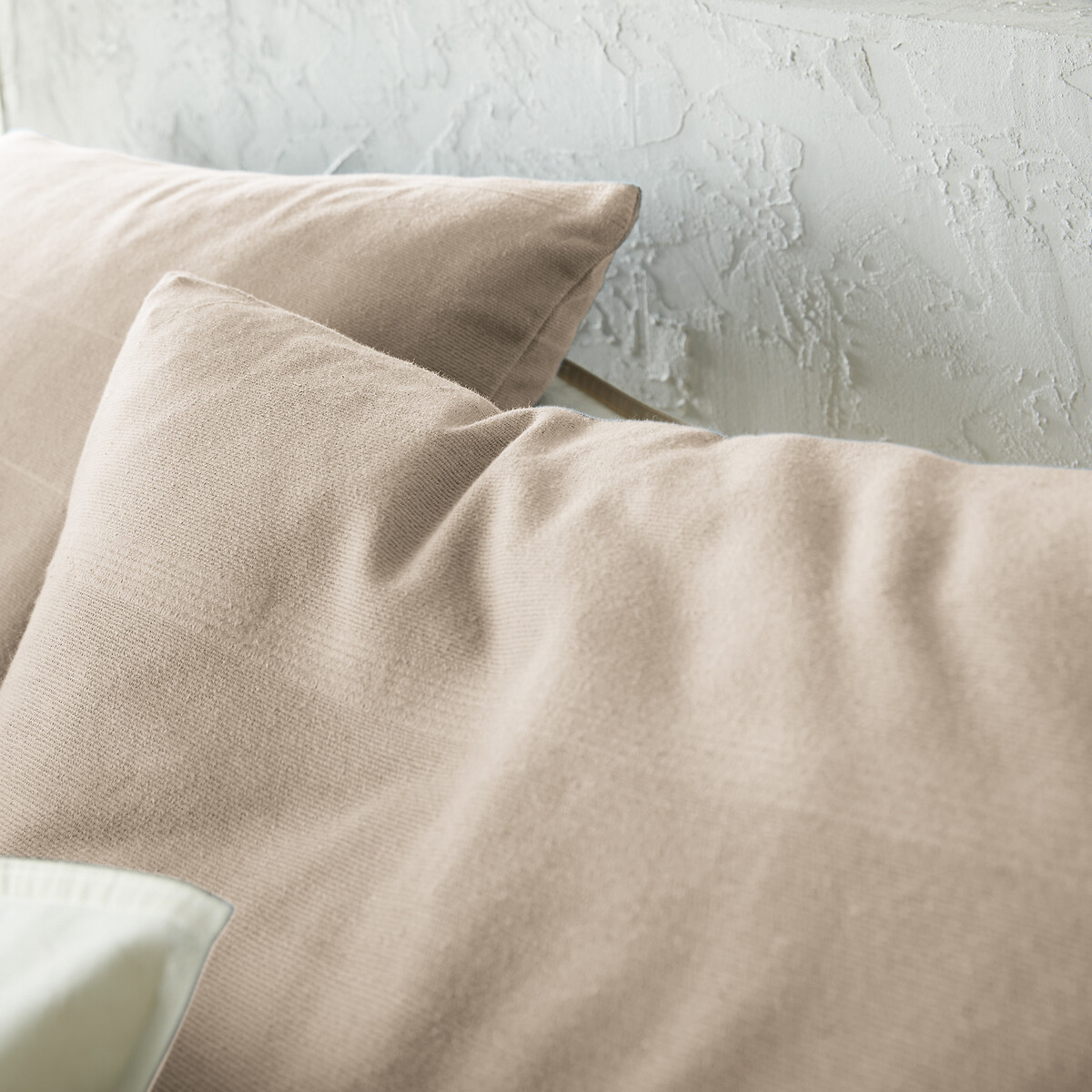 Nedo Fringed Cotton Bedspread mid beige , LA REDOUTE INTERIEURS