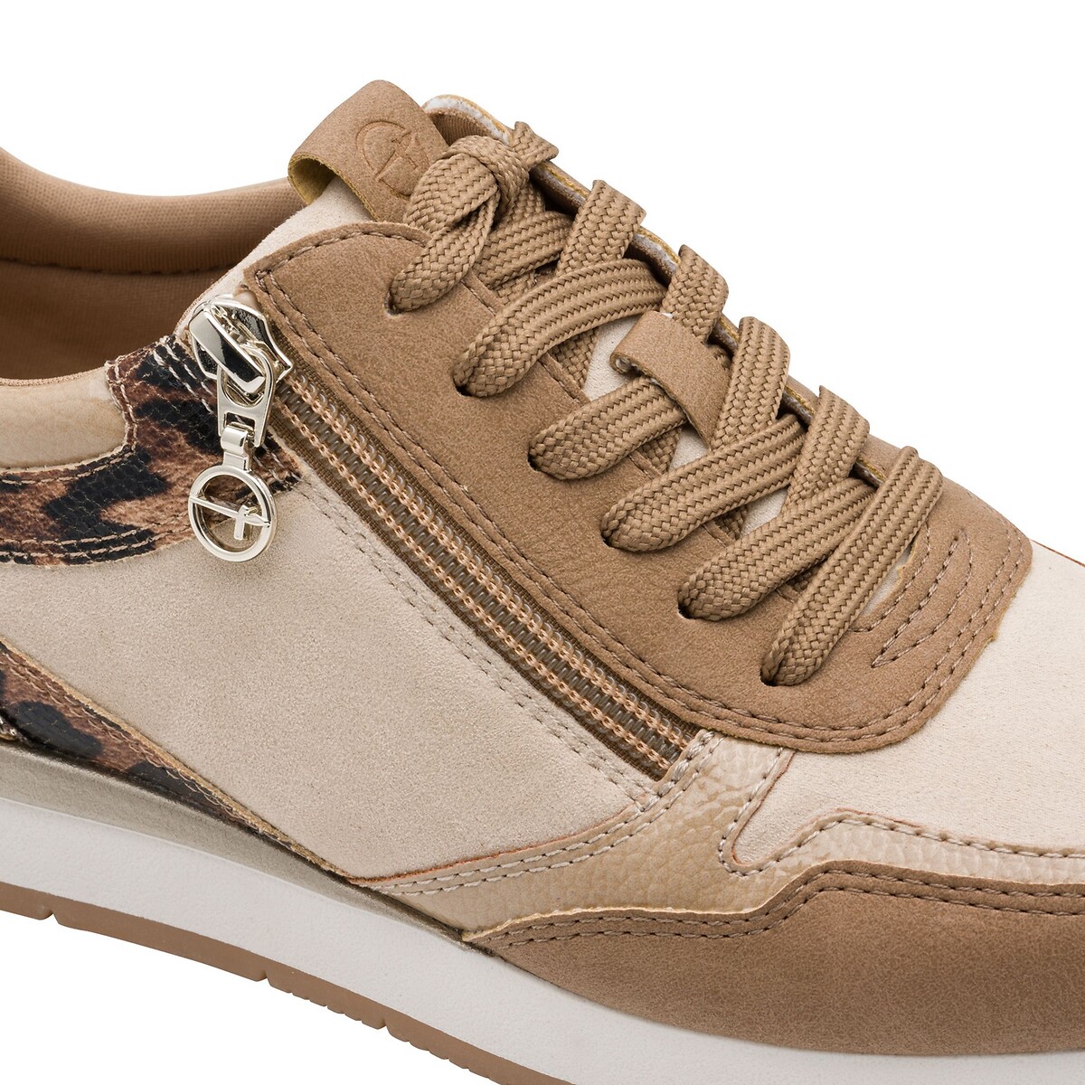 Zip-Up Trainers camel/beige, TAMARIS