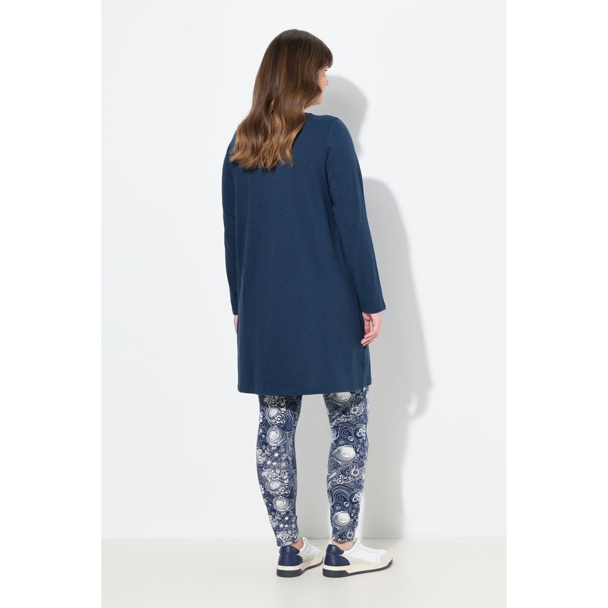 T-shirt long bleu marine, ULLA POPKEN