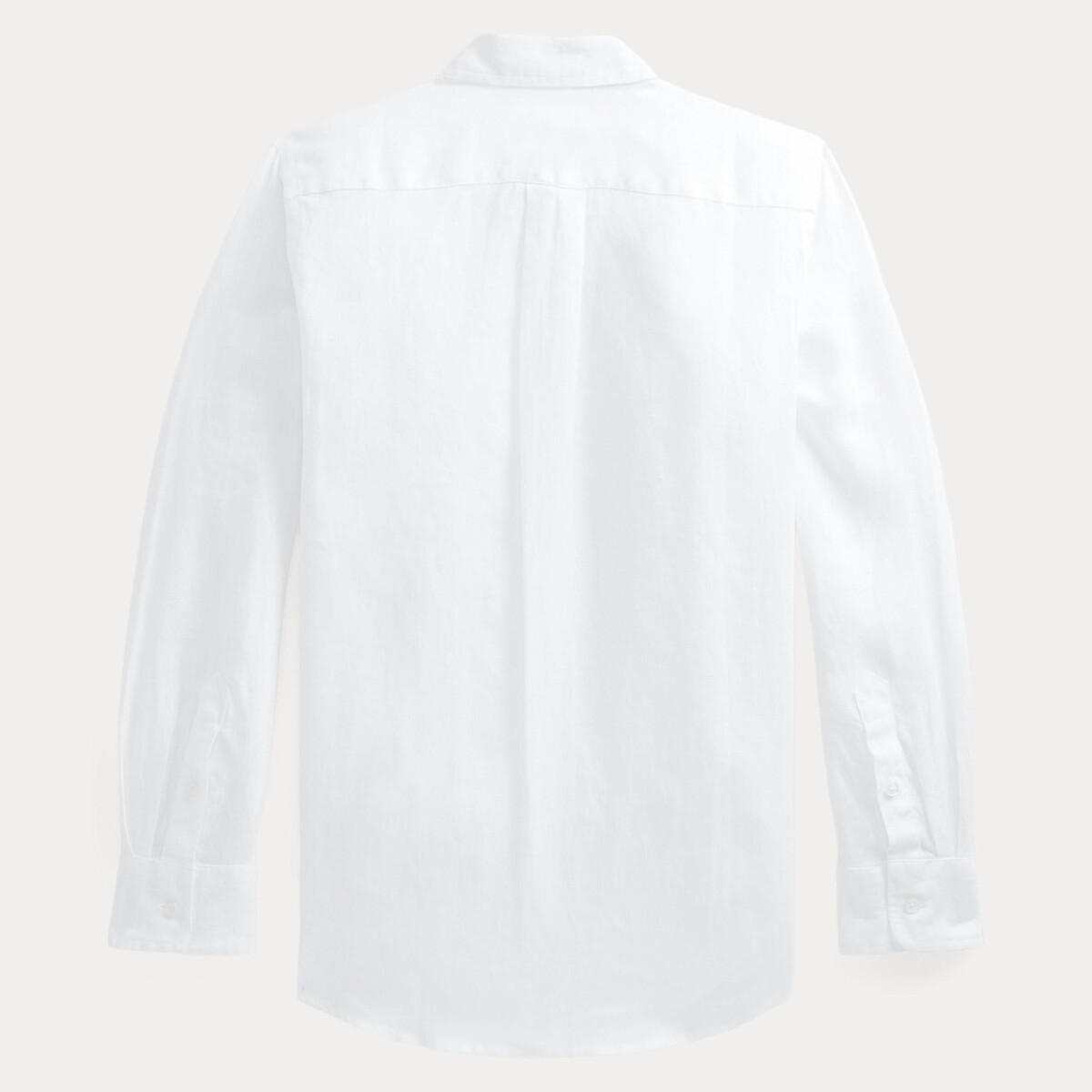 Kids Embroidered Logo Linen Shirt white, POLO RALPH LAUREN