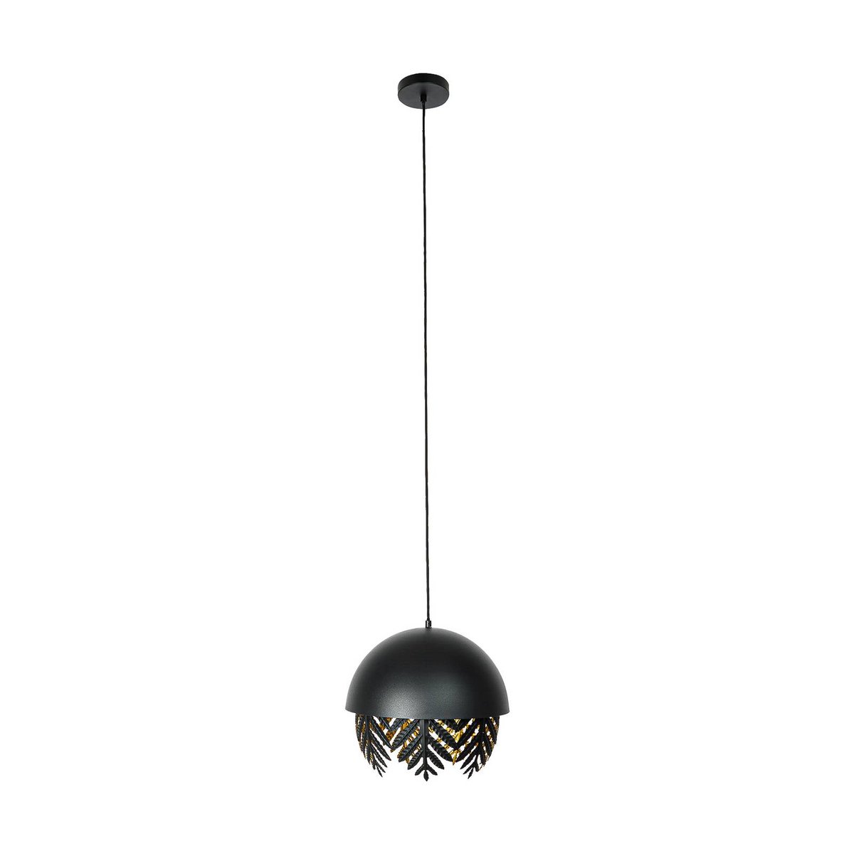 Suspension en métal design, Aparas noir, or, LUCANDE
