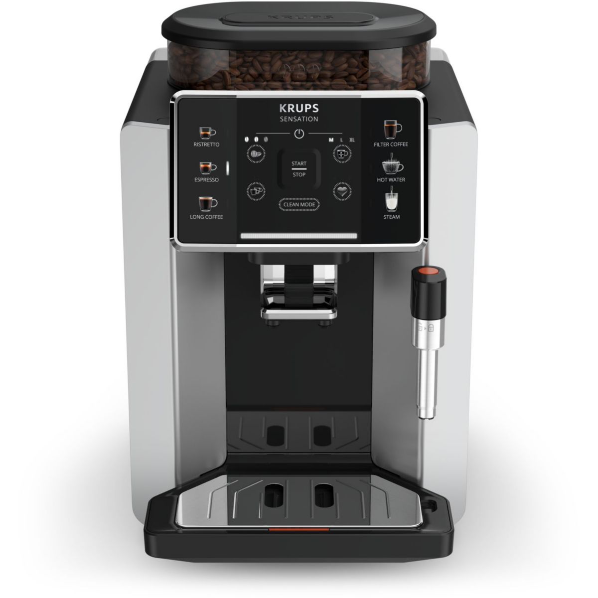 Expresso Broyeur EA910E10 sensation silver couleur unique, KRUPS