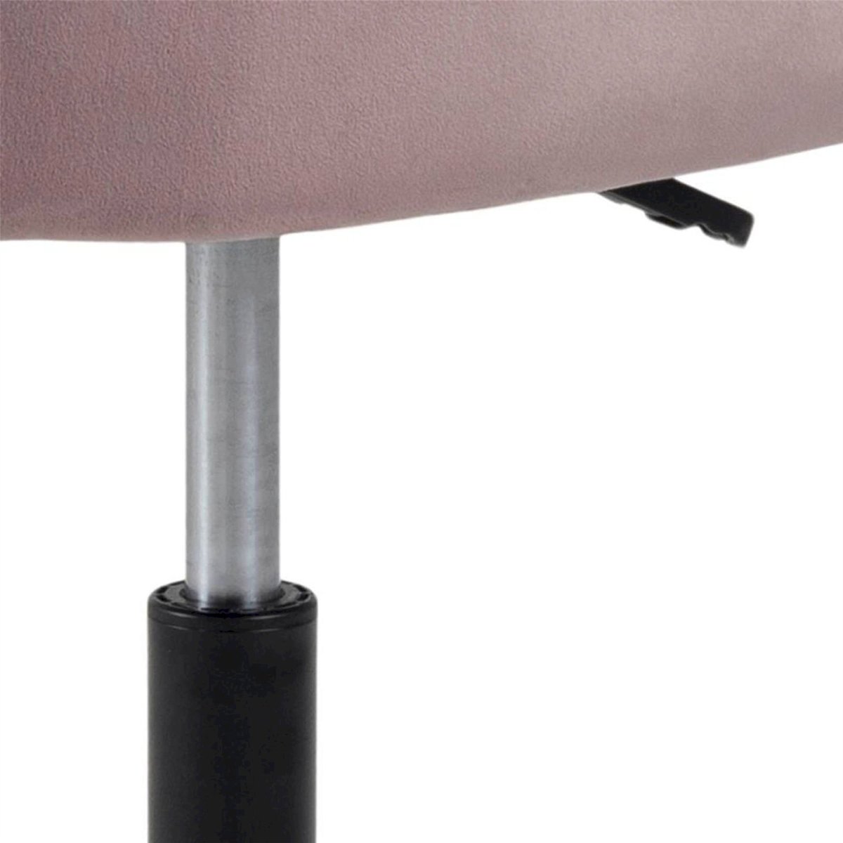 Fauteuil de bureau velours capitonné DIANERCO rose poudré, RECOLLECTION